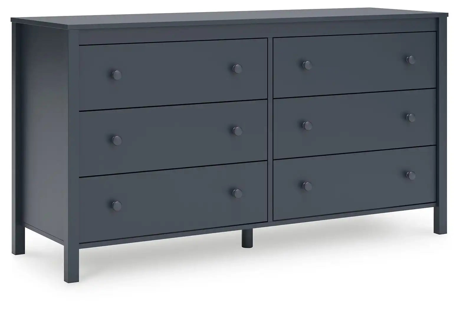 Simmenfort - Six Drawer Dresser - Navy Blue - Best Buy Furniture