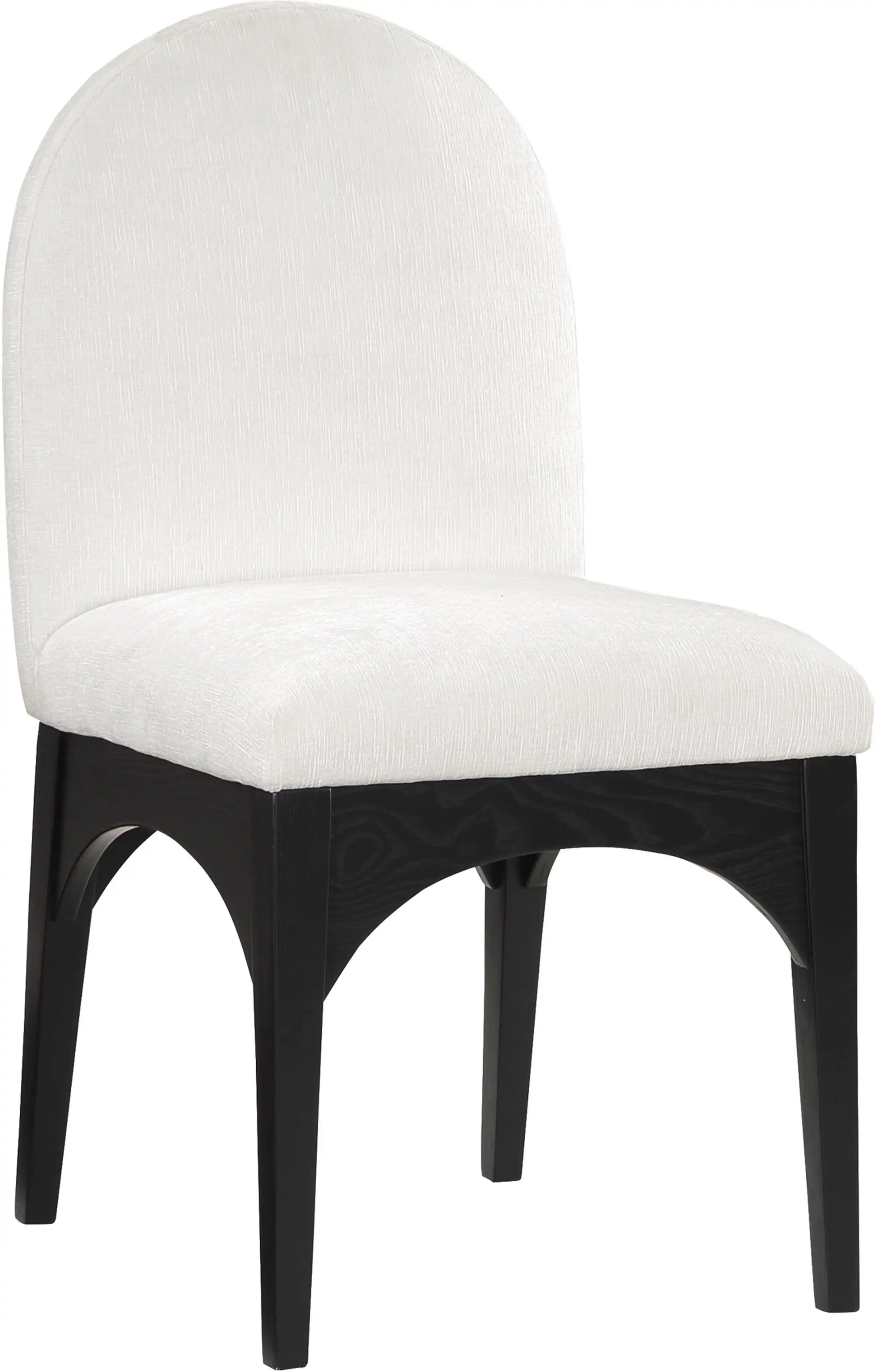 Waldorf - Chenille Dining Side Chair With Black Legs - Best Buy Furniture