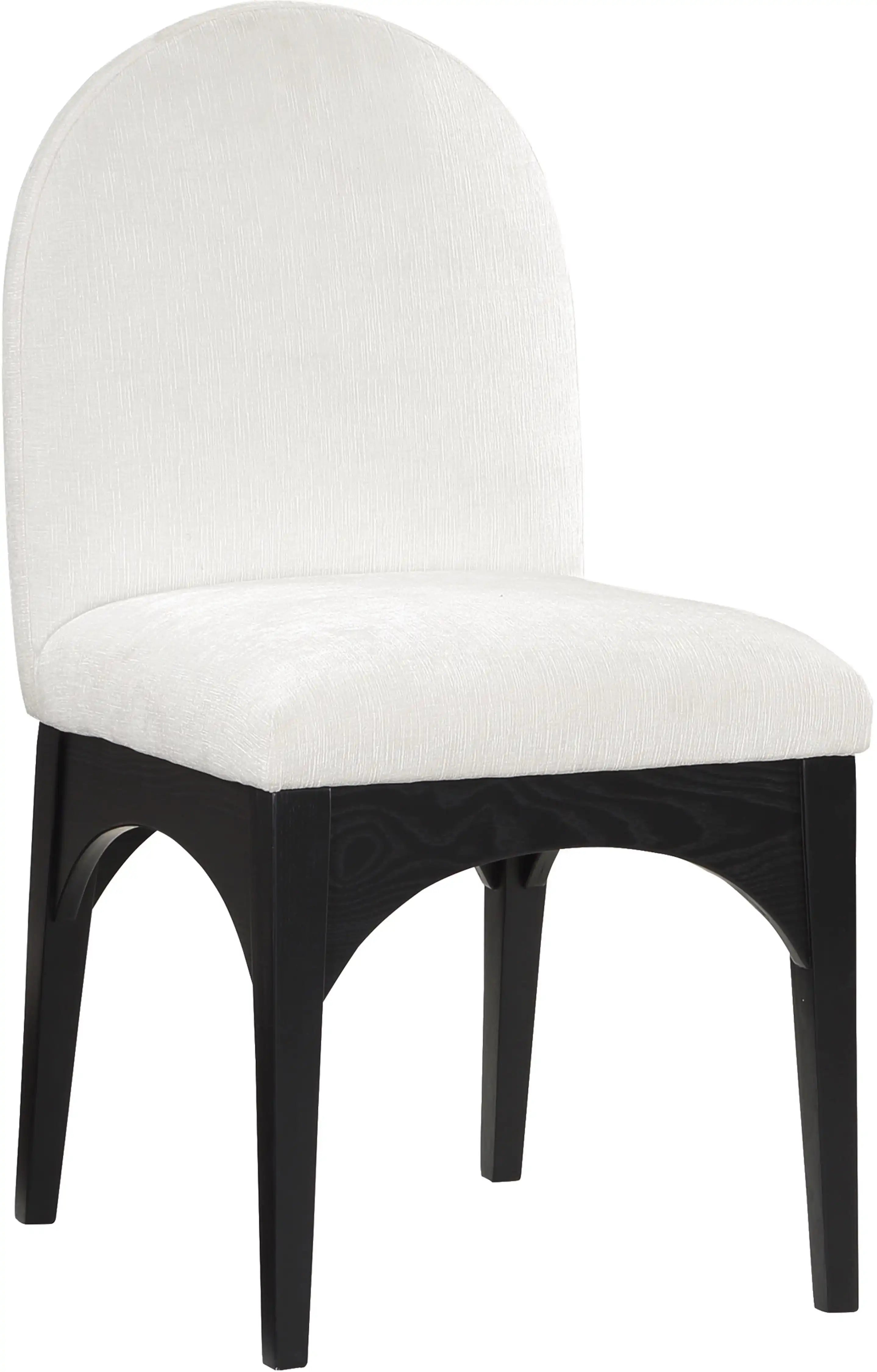 Waldorf - Chenille Dining Side Chair With Black Legs - Best Buy Furniture