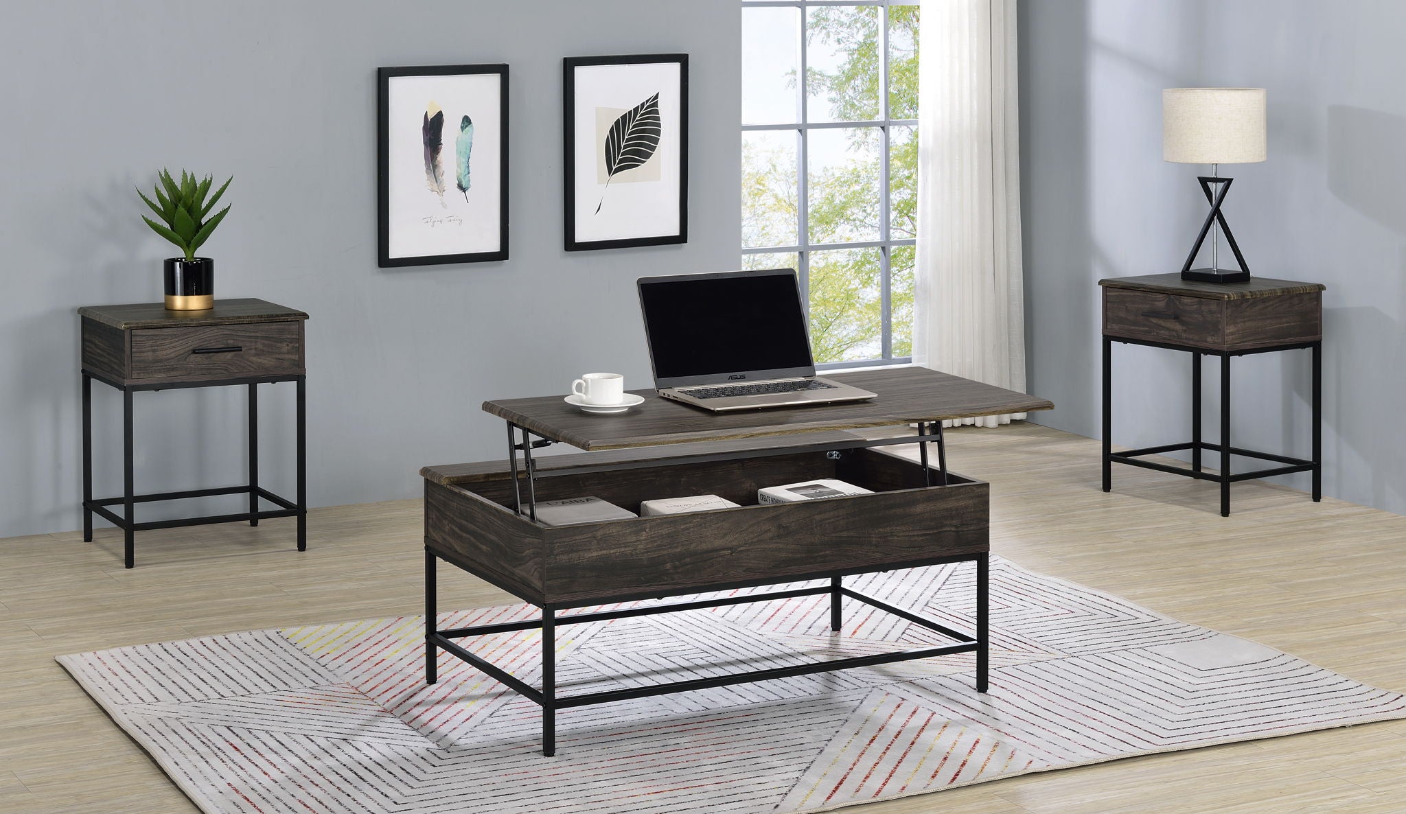 Cliff - Lift Top Coffee And End Table - Best Buy Furniture