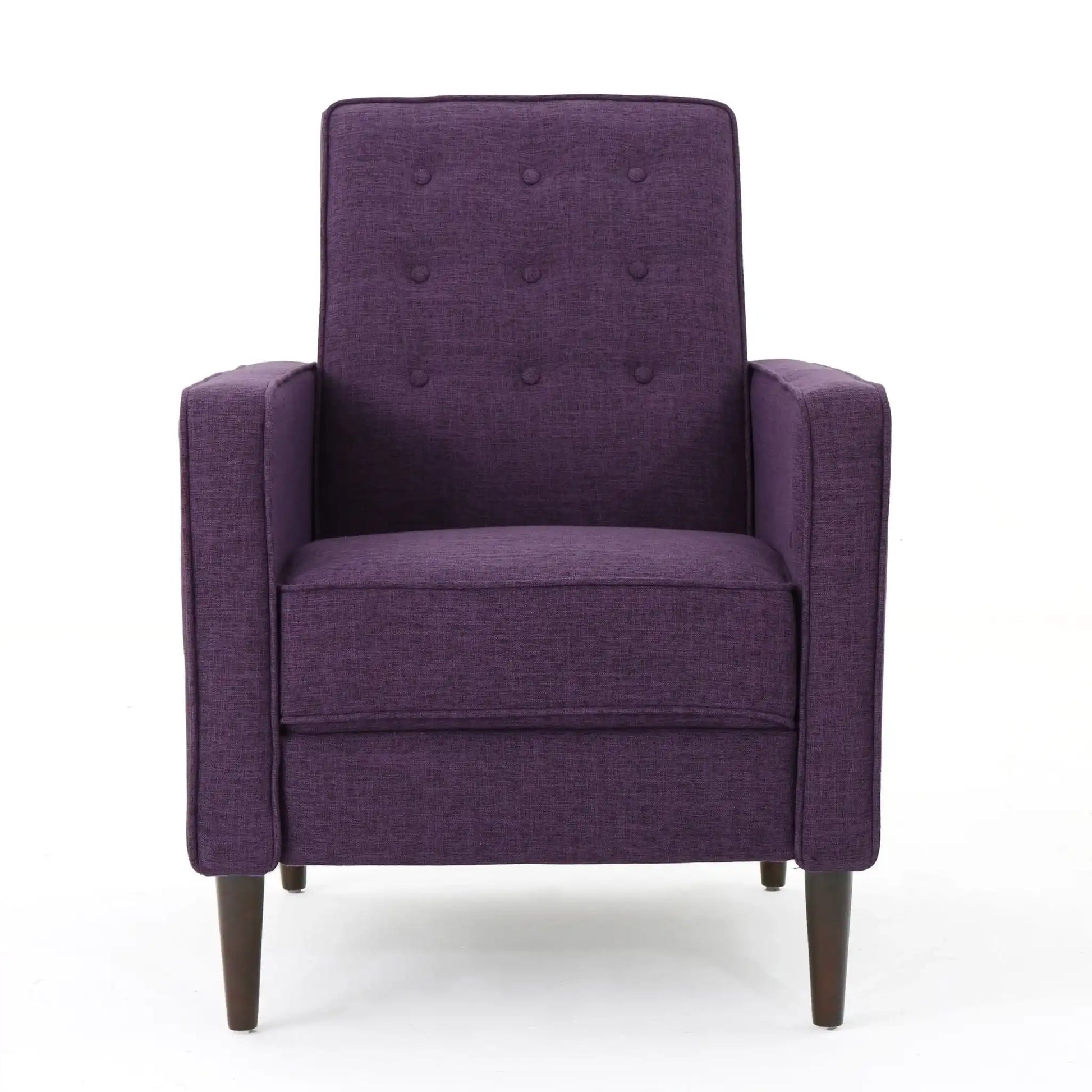 Mid-Century Modern Recliner With Button Tufted Waffle Stitch - Best Buy Furniture