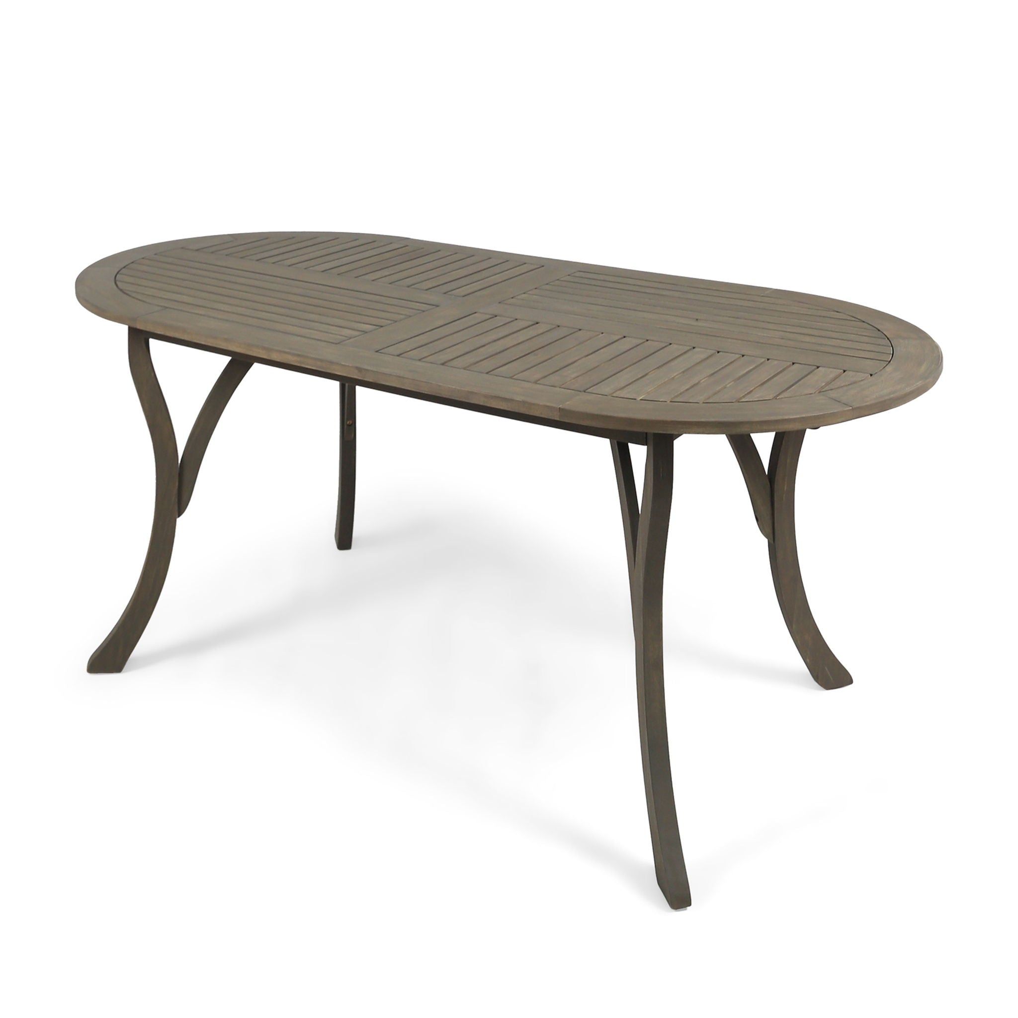 Outdoor Table With Smooth Lines, Slat Top - Best Buy Furniture