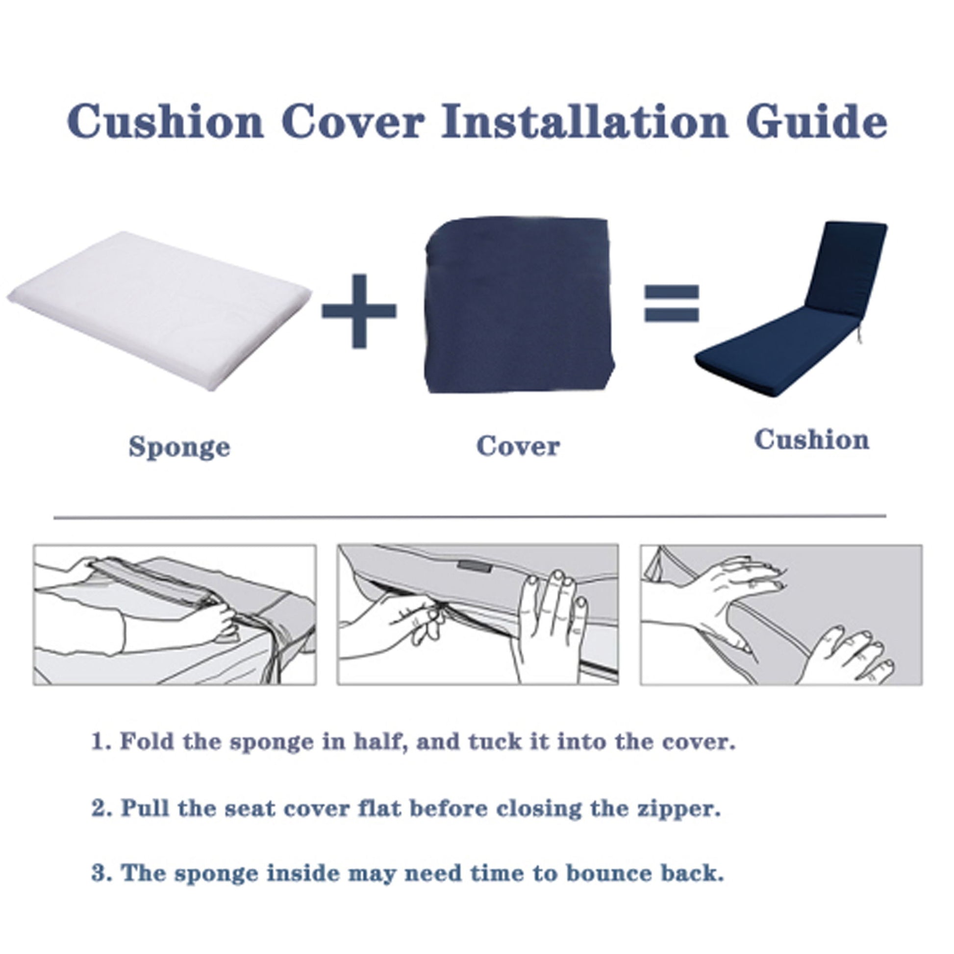 Outdoor Lounge Chair Cushion Replacement Patio Funiture Seat Cushion Chaise - Best Buy Furniture