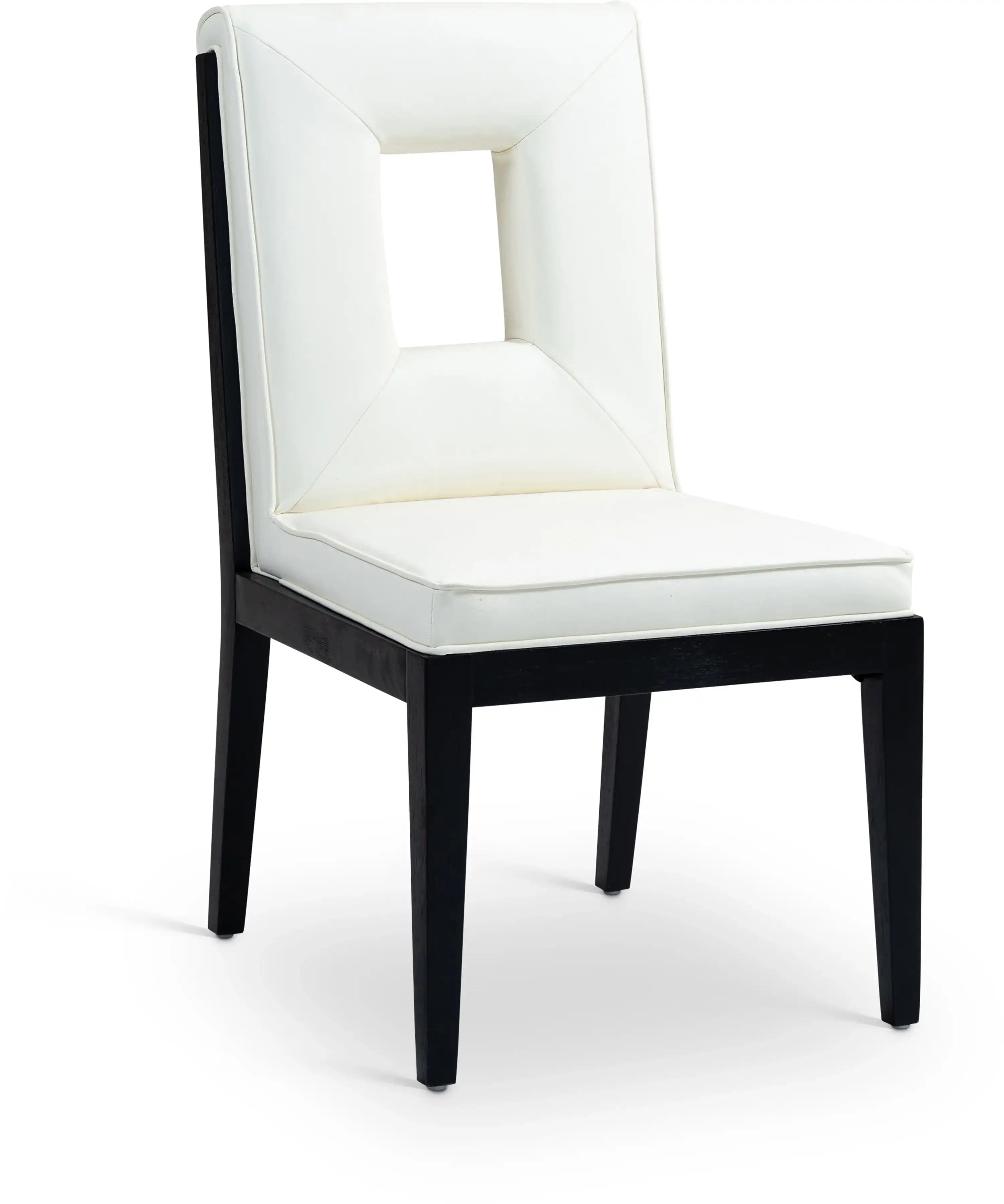 Gwendolyn - Faux Leather Dining Side Chair With Black Frame (Set of 2) - Best Buy Furniture