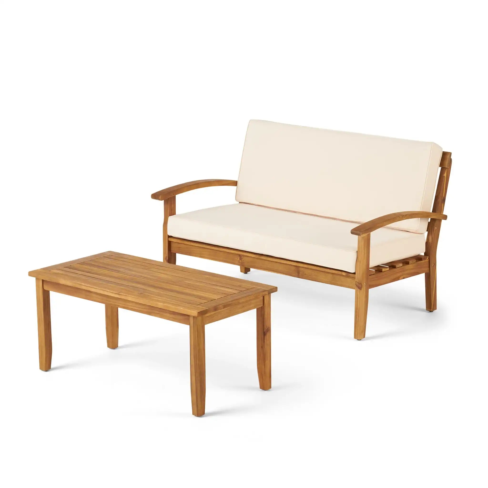 Outdoor Chat Set With Coffee Table And Loveseat - Best Buy Furniture