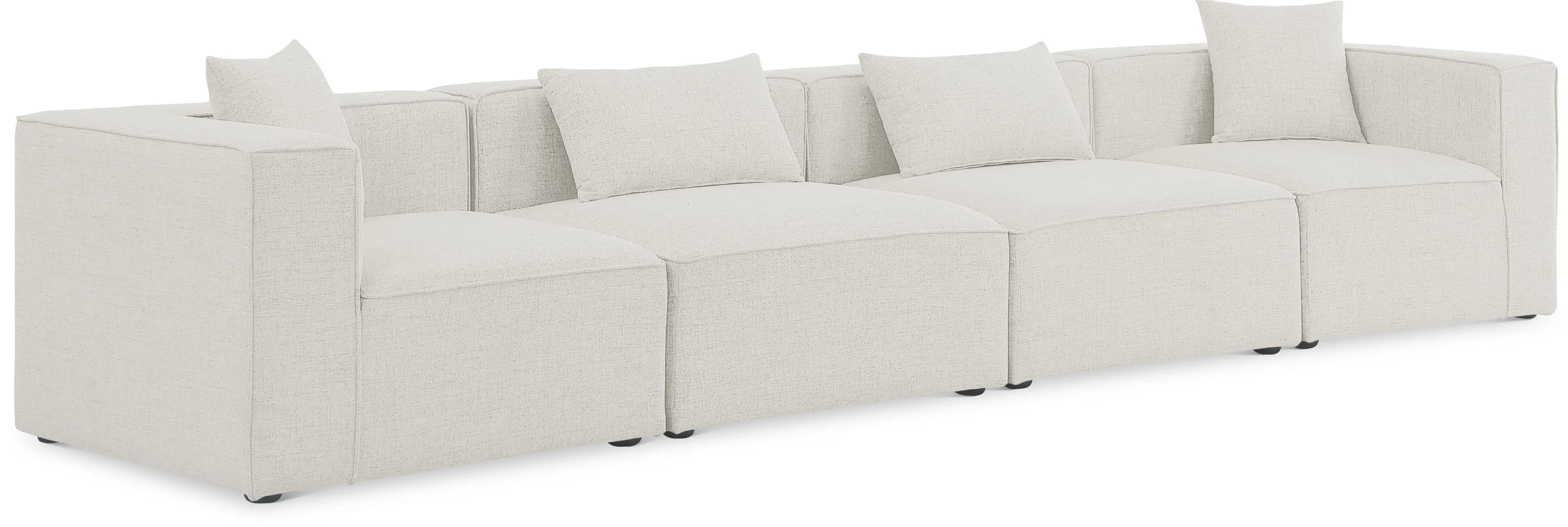 Cube - Linen Modular 4 Seat Sofa - Best Buy Furniture