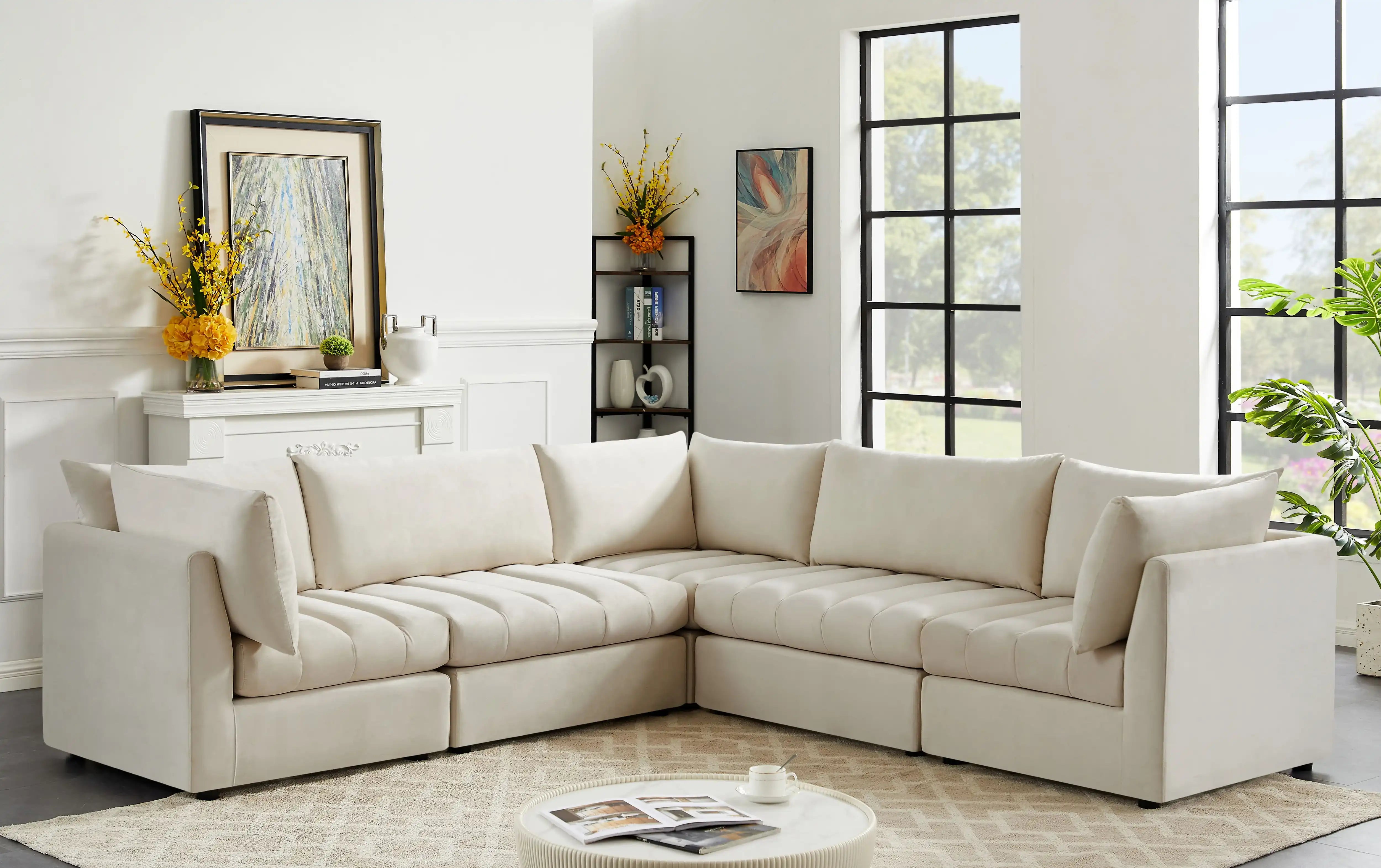 Jacob - Modular Corner Sectional 5 Piece - Best Buy Furniture