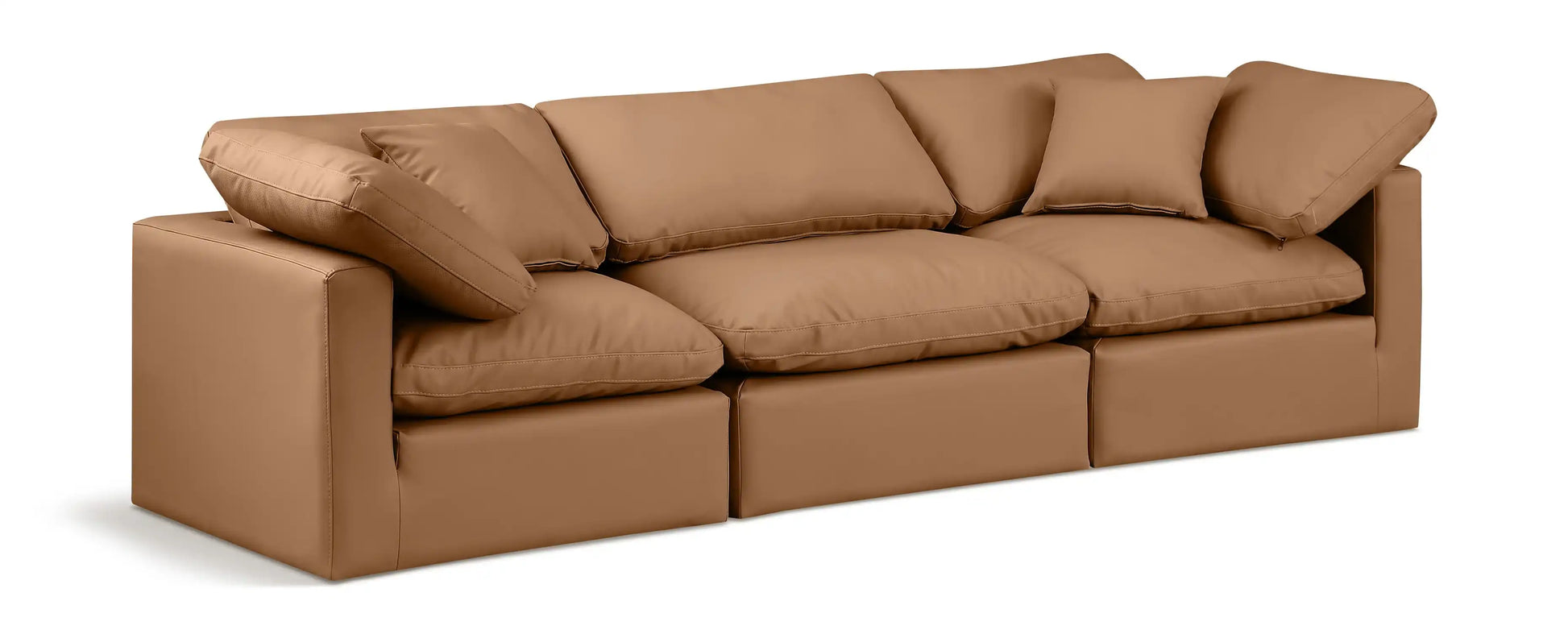 Indulge - Faux Leather 3 Seat Modular Sofa - Best Buy Furniture