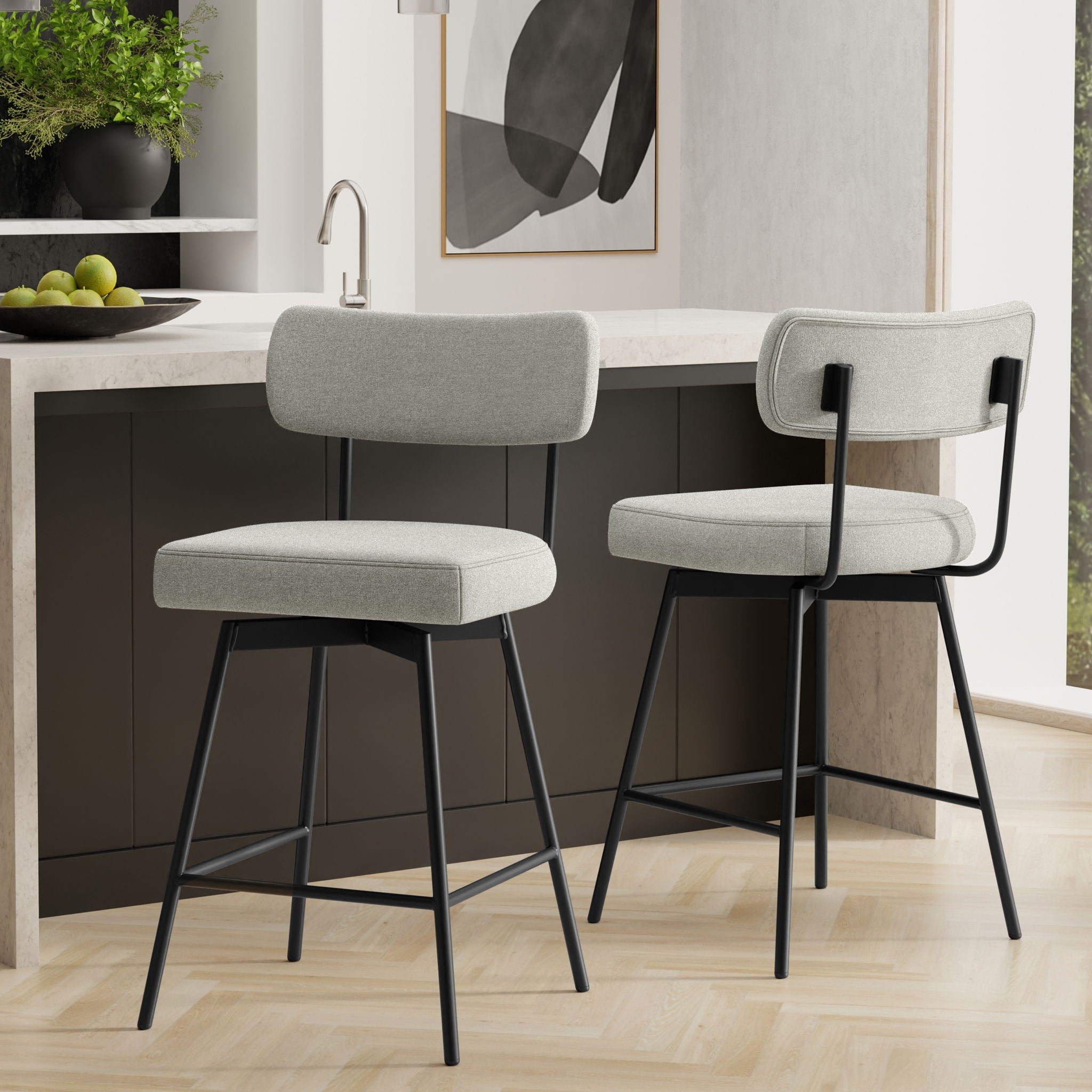 Giselle - Swivel Counter Height Stool (Set of 2) - Best Buy Furniture
