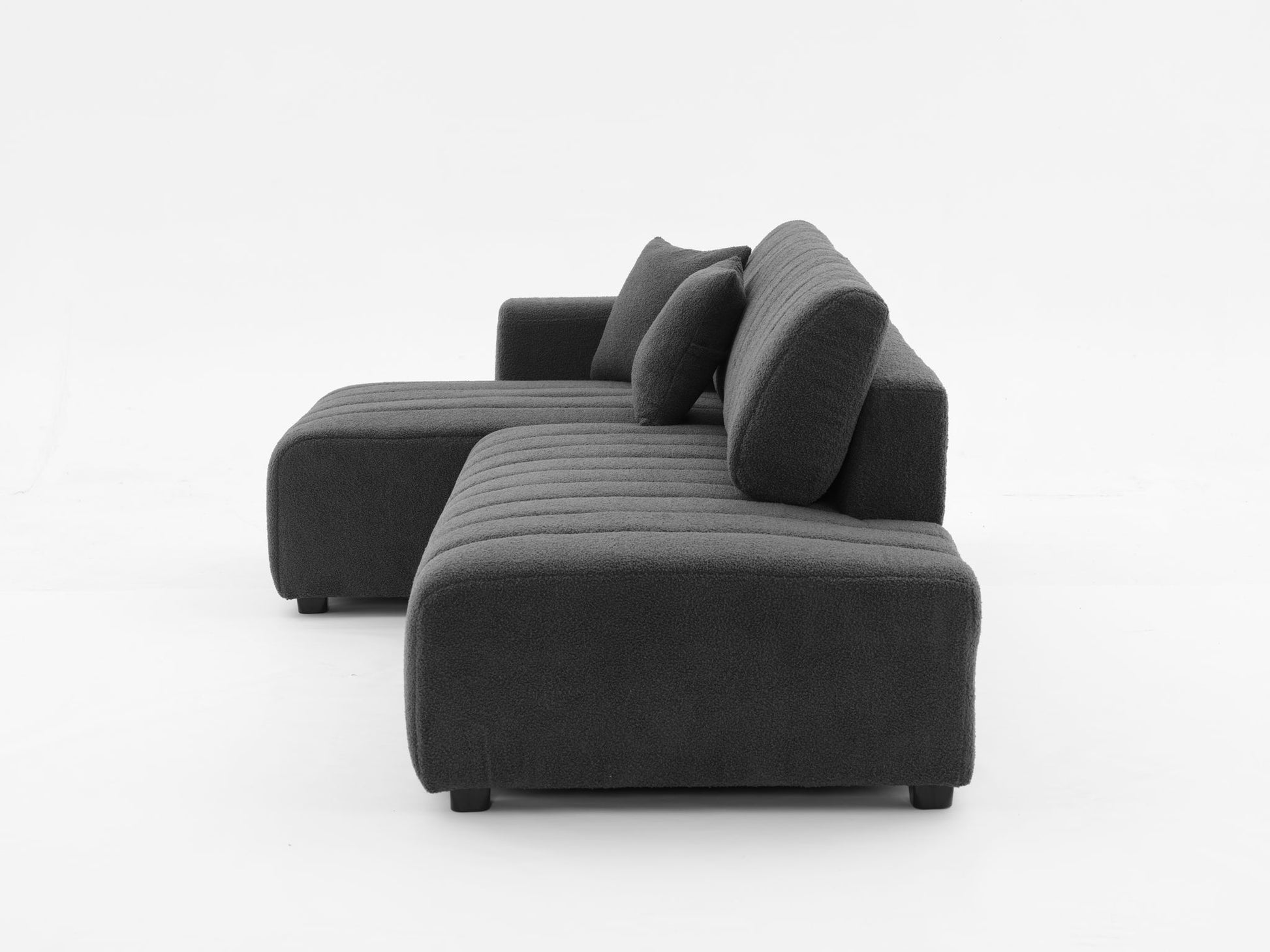 Jessica - Lamb Wool Sectional Sofa With Chaise - Best Buy Furniture