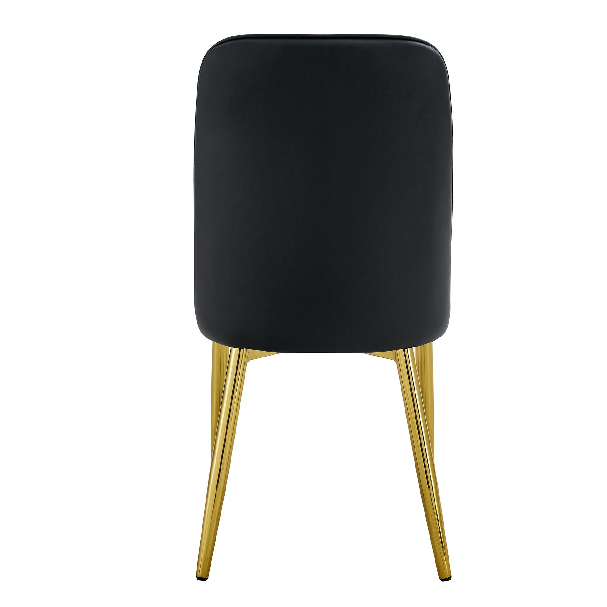 Modern Dining Chairs With Metal Legs And Simple Line Design On Backrest - Best Buy Furniture