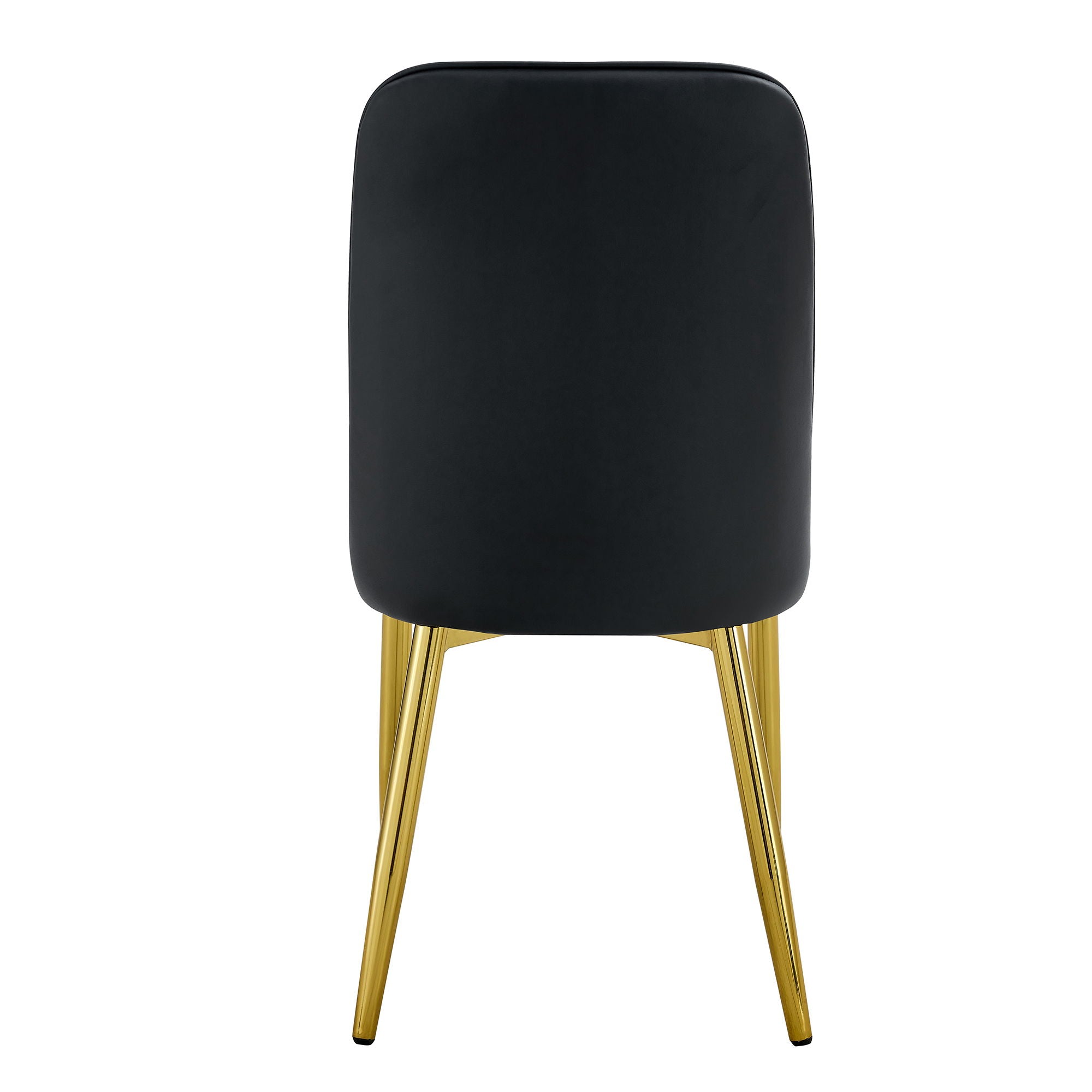 Modern Dining Chairs With Metal Legs And Simple Line Design On Backrest - Best Buy Furniture
