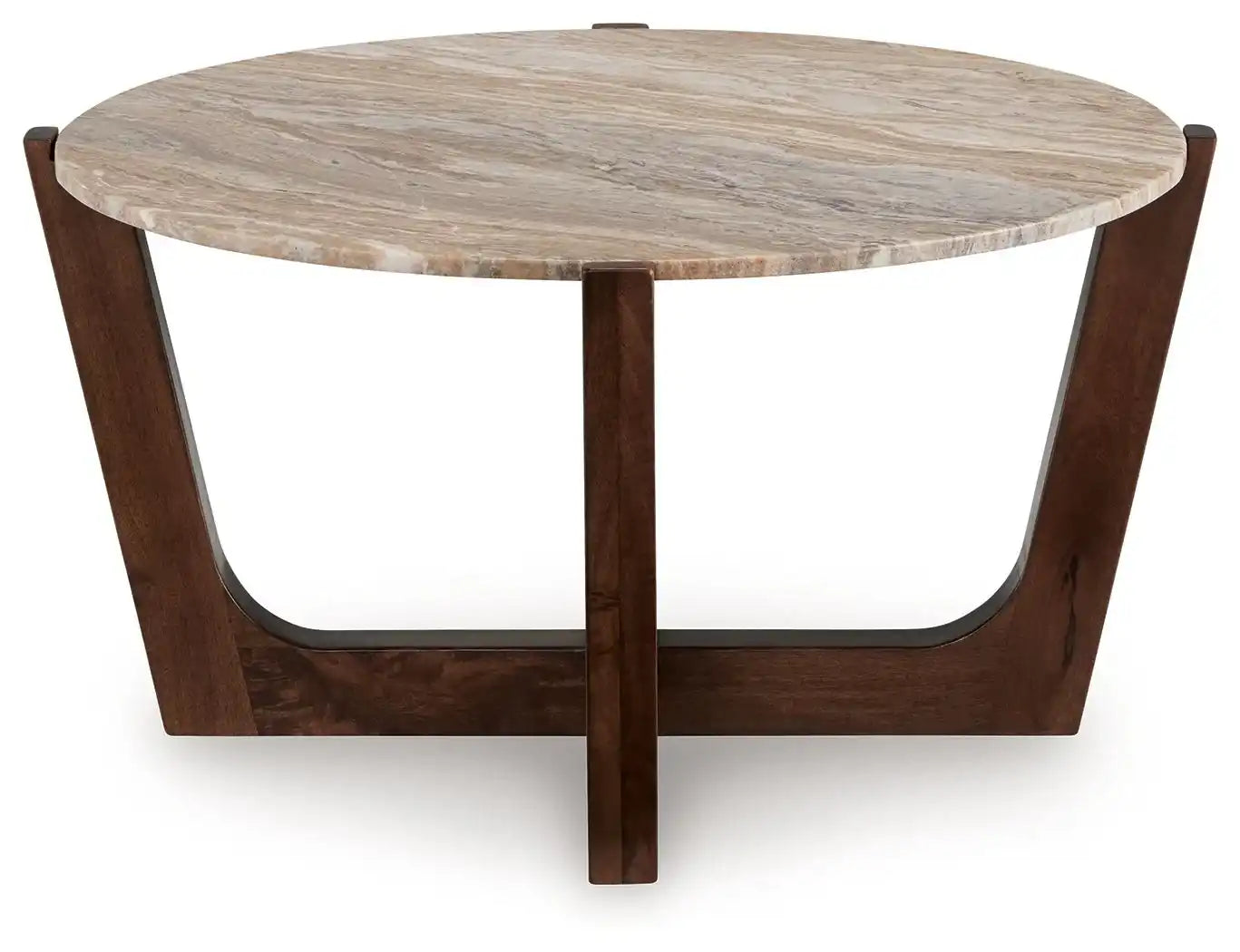 Tanidore - Round Cocktail Table - Warm Brown - Best Buy Furniture