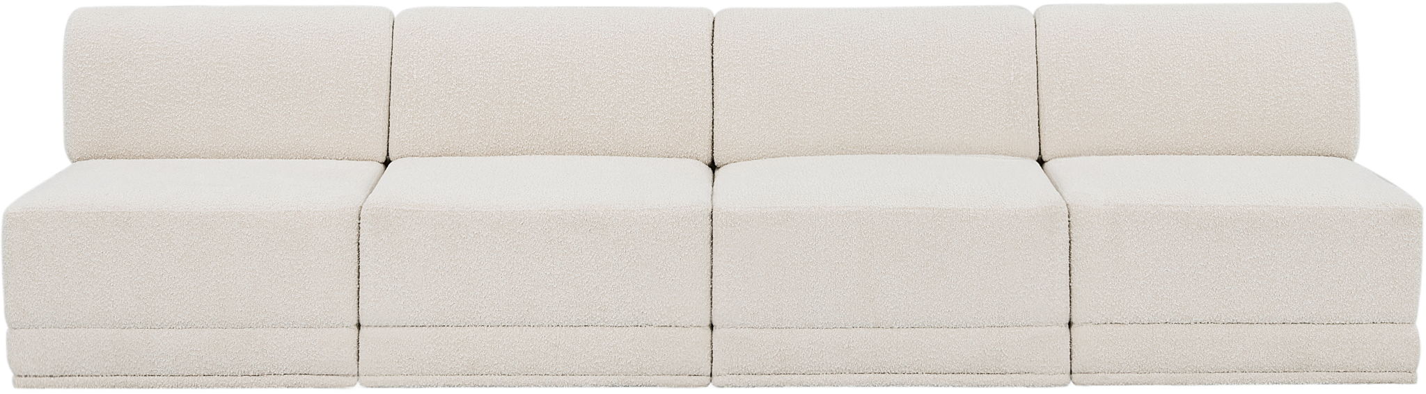 Ollie - 4 Seat Armless Modular Sofa - Best Buy Furniture