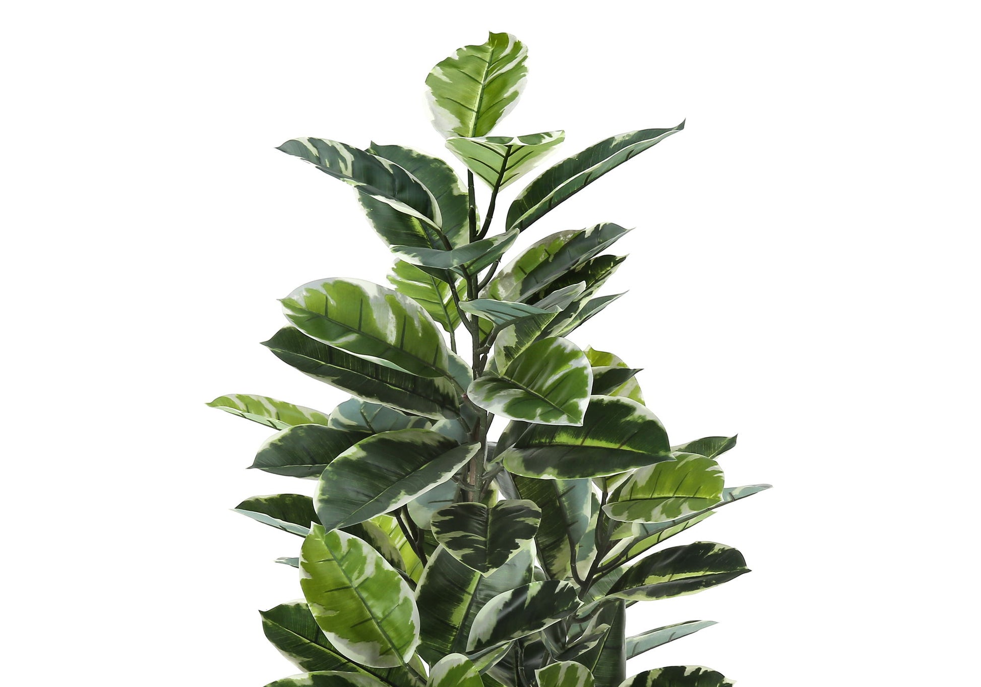 52" Tall, Artificial Plant, Rubber Tree, Indoor, Fake, Floor, Greenery, Potted, Real Touch, Decorative - Green / Black - Best Buy Furniture