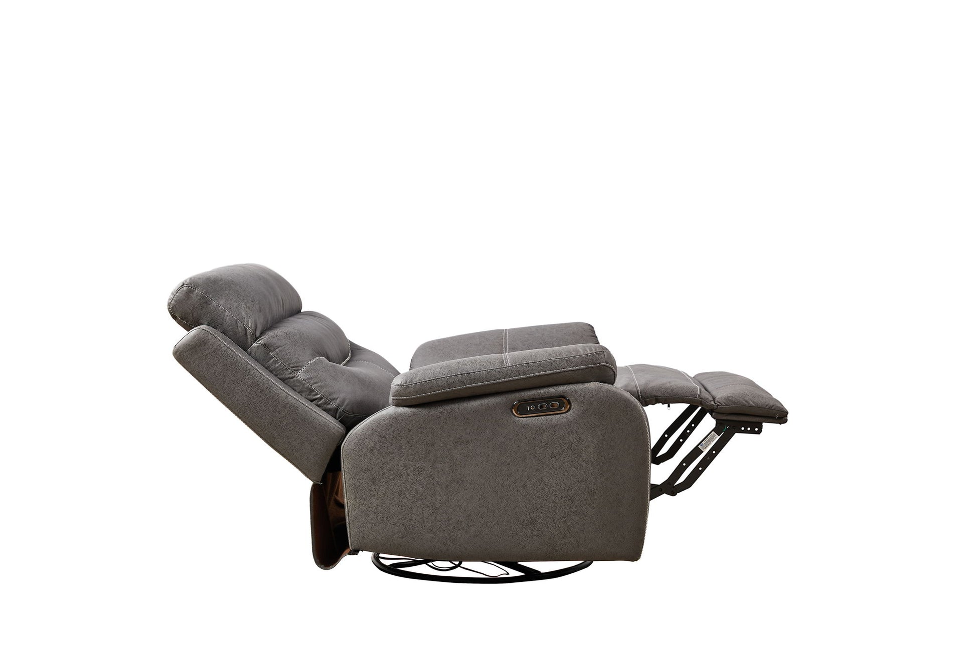 Dual Okin Motor Rocking And 240° Swivel Single Sofa Seat Recliner Chair Infinite Position, Head Rest With Power Function - Best Buy Furniture