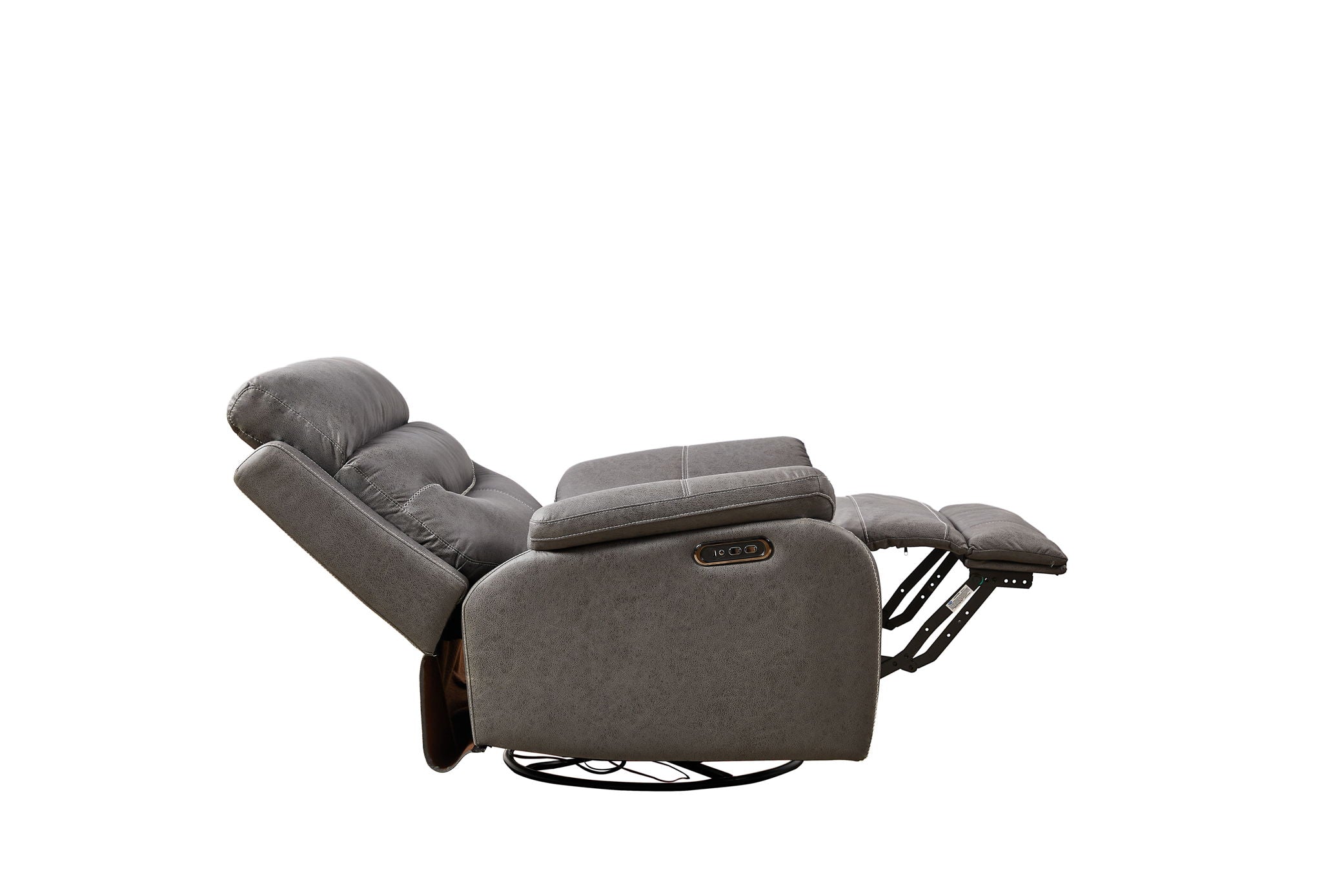 Dual Okin Motor Rocking And 240° Swivel Single Sofa Seat Recliner Chair Infinite Position, Head Rest With Power Function - Best Buy Furniture