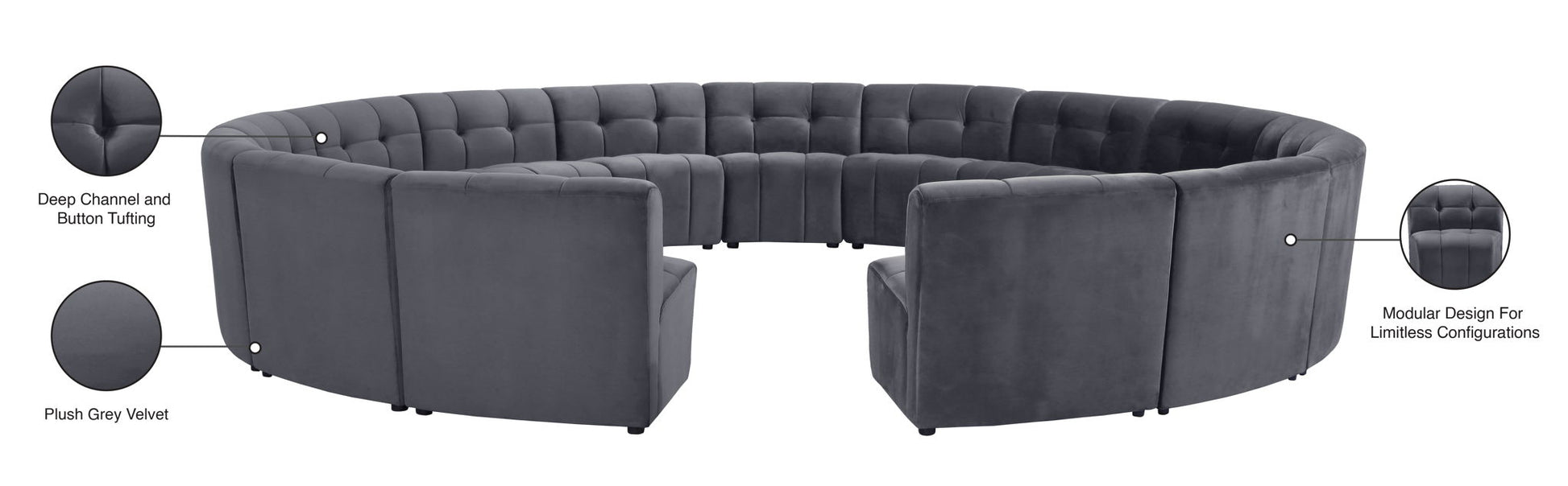 Limitless - 15 Pc. Modular Sectional - Best Buy Furniture