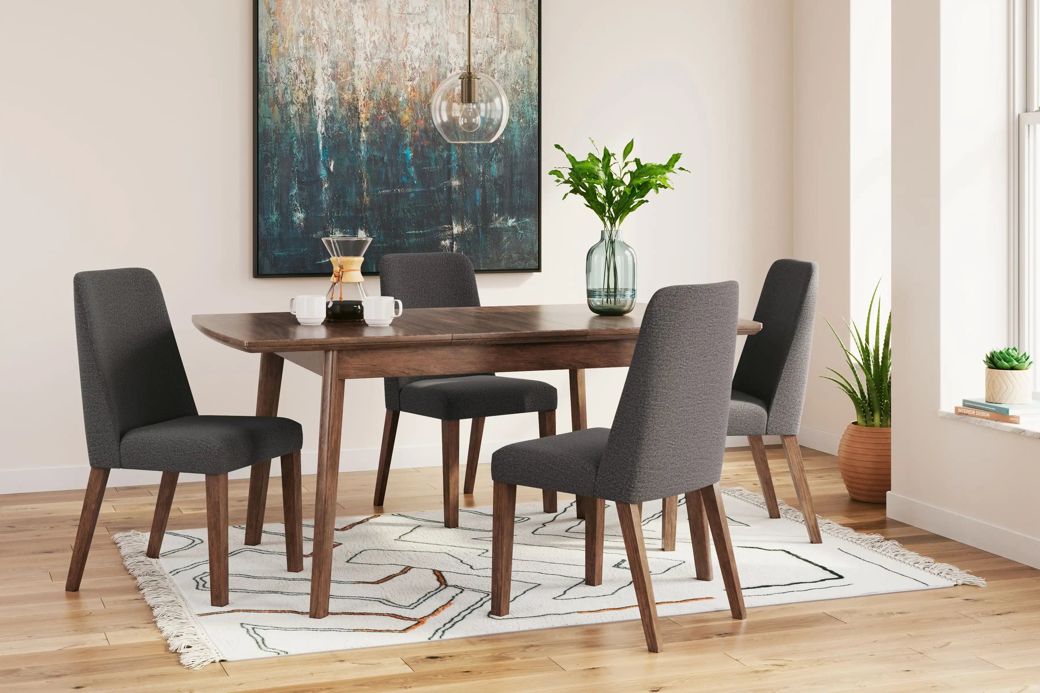 Lyncott - Butterfly Extension Table Set - Best Buy Furniture