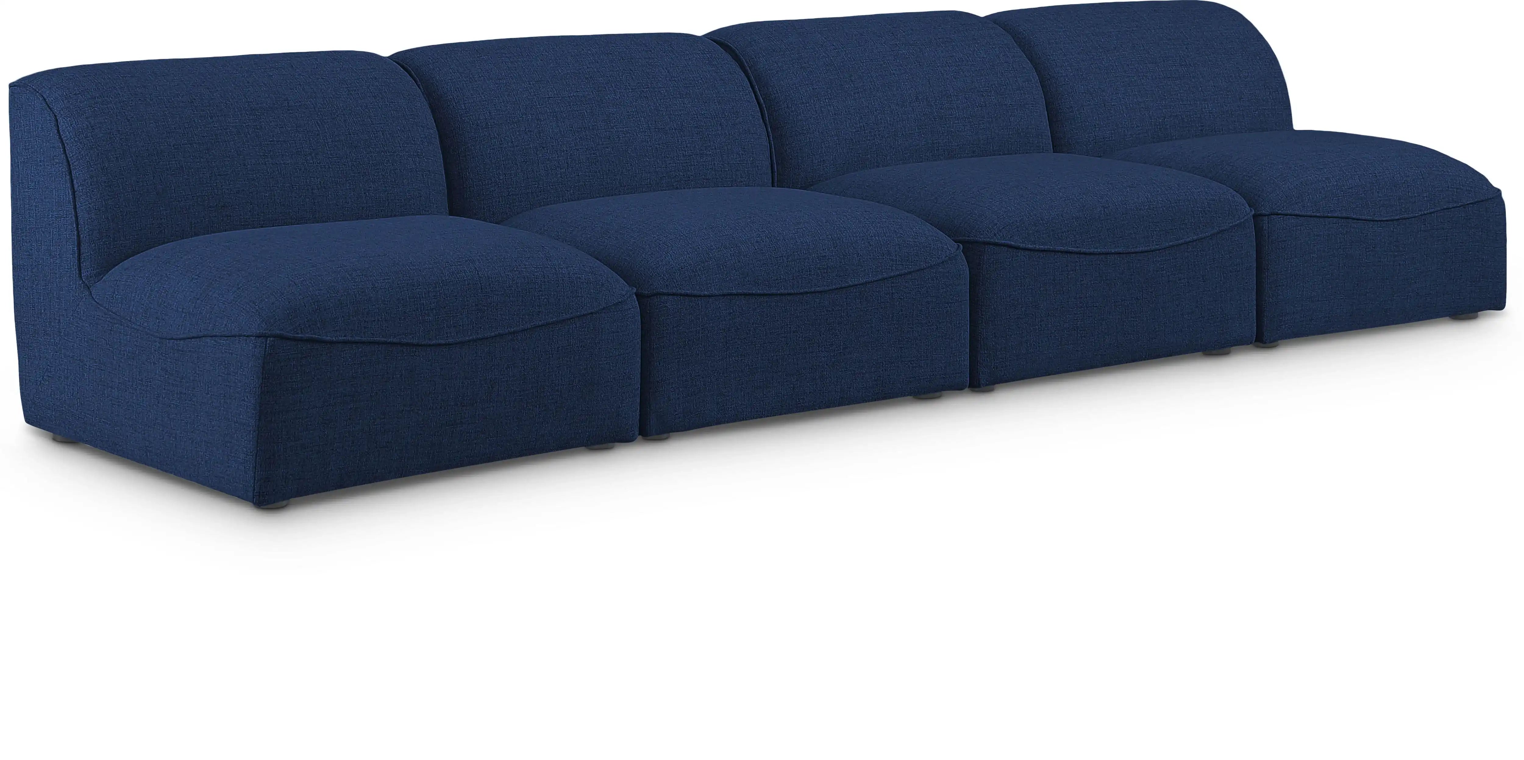 Miramar - 4 Seat Armless Modular Sofa - Best Buy Furniture