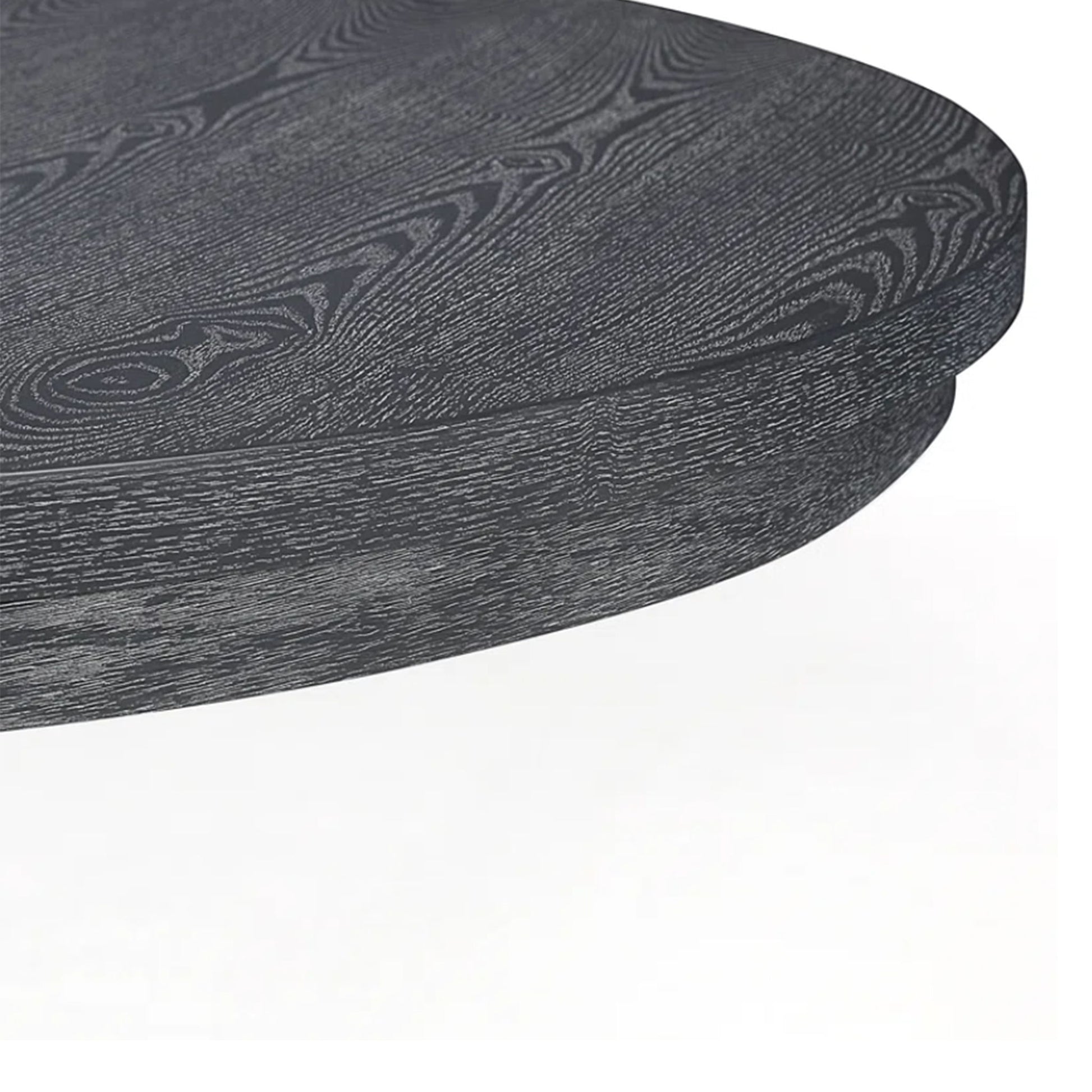 Rustic Extendable Dining Table With Pedestal Base - Gray - Best Buy Furniture