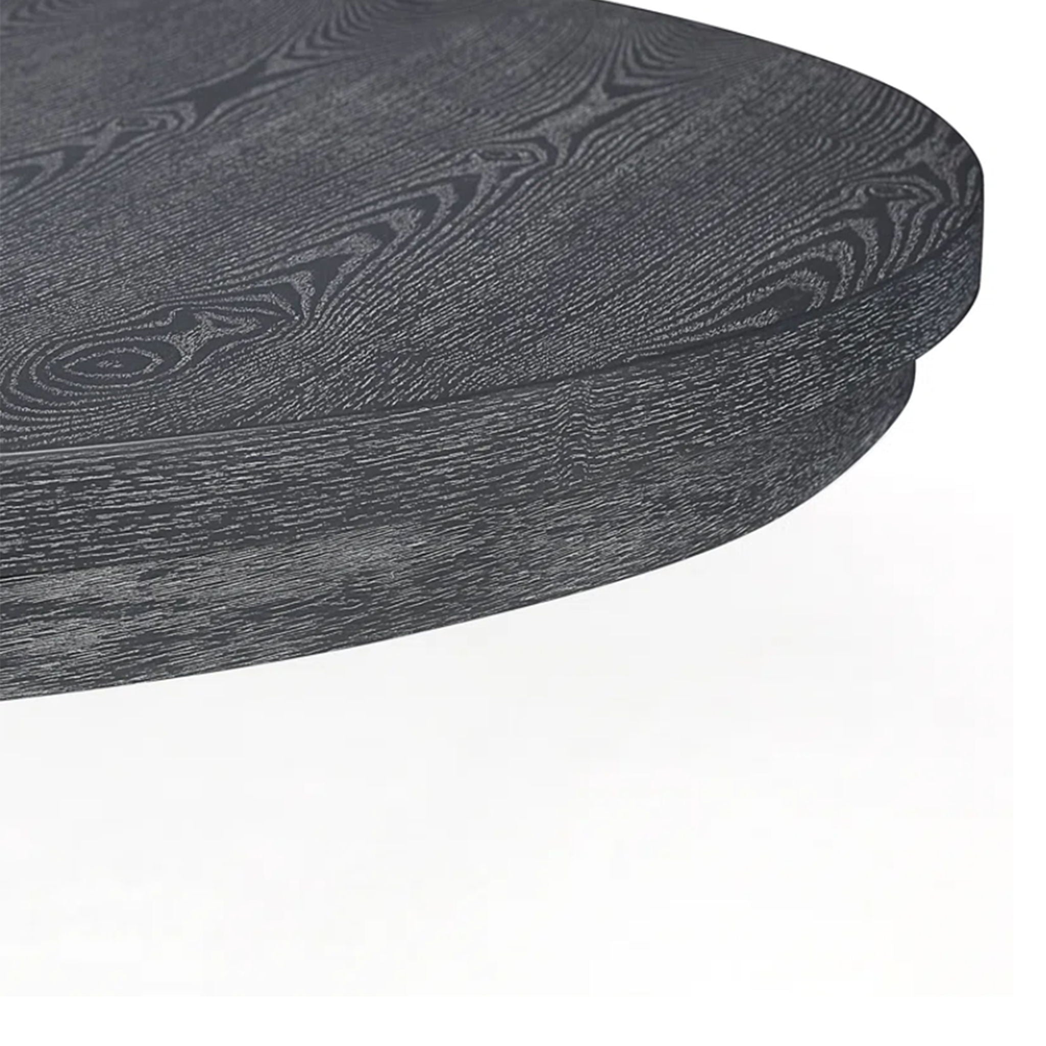 Rustic Extendable Dining Table With Pedestal Base - Gray - Best Buy Furniture