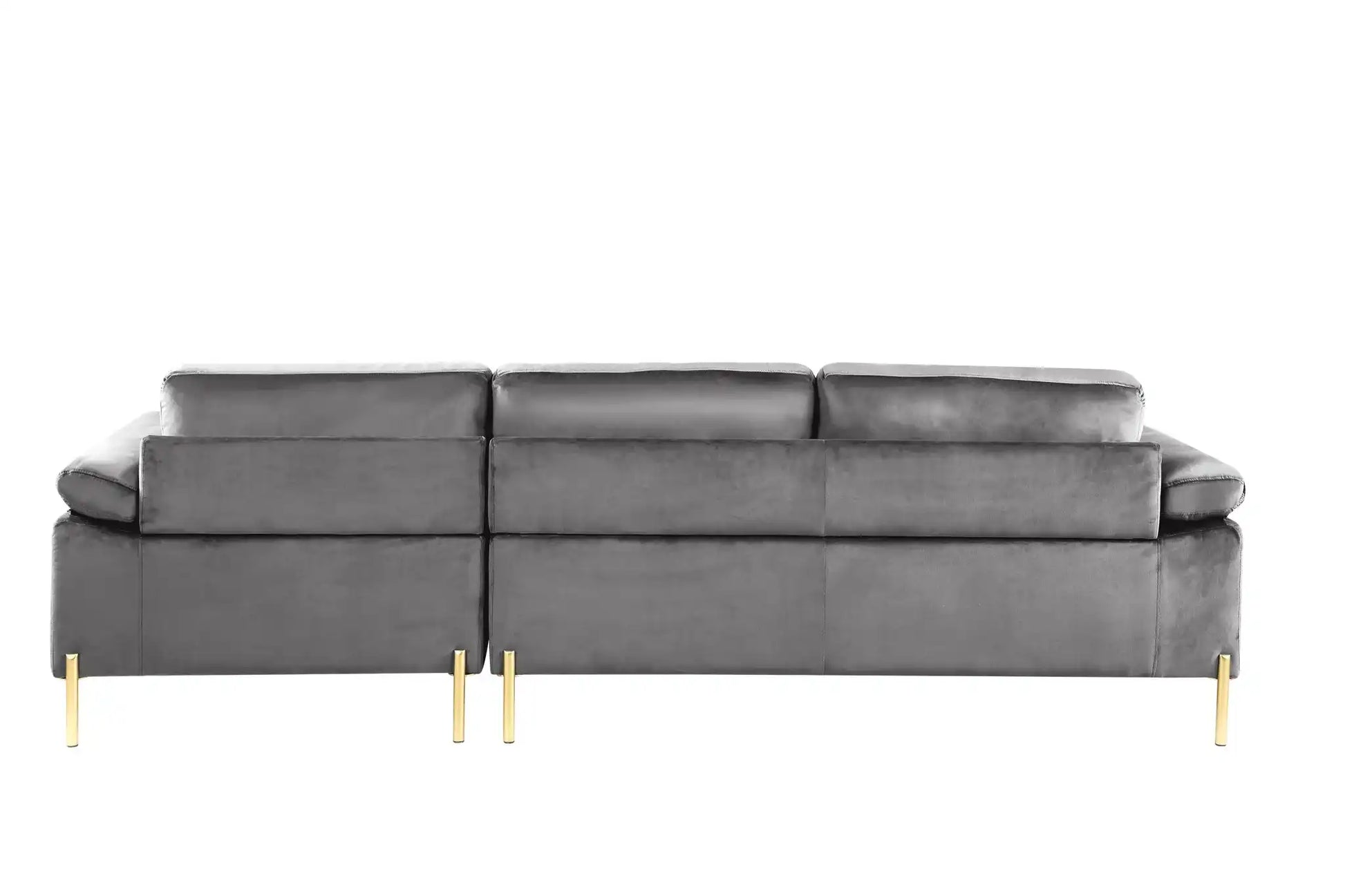 Shannon - Velvet Sectional Sofa With Chaise - Best Buy Furniture