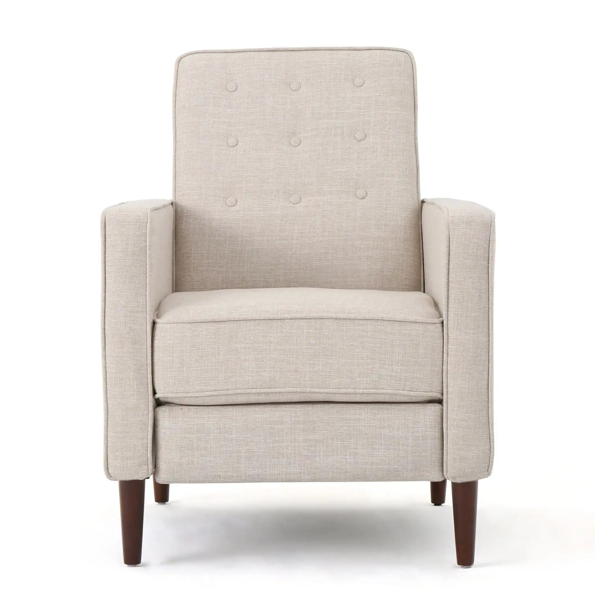 Mid-Century Modern Recliner With Button Tufted Waffle Stitch - Best Buy Furniture