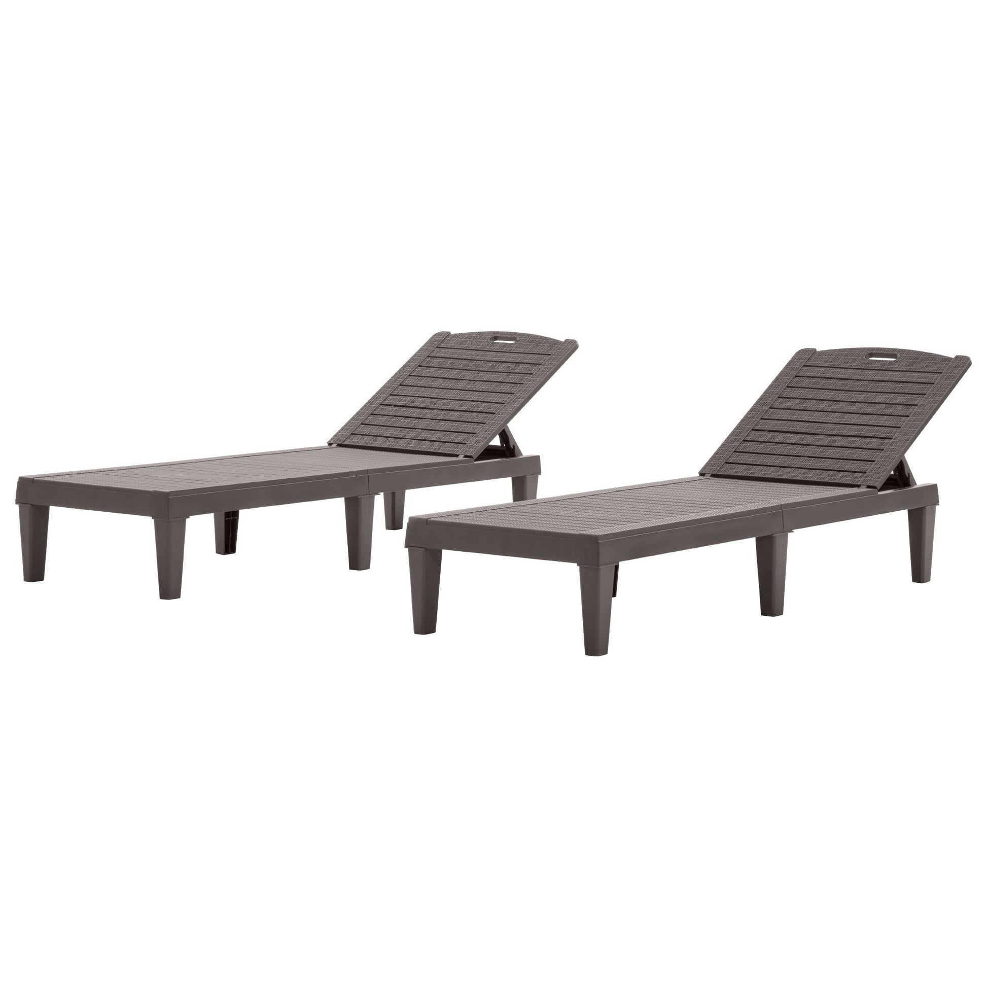 2 Piece Outdoor Chaise Lounges With Adjustable Backrest - Best Buy Furniture