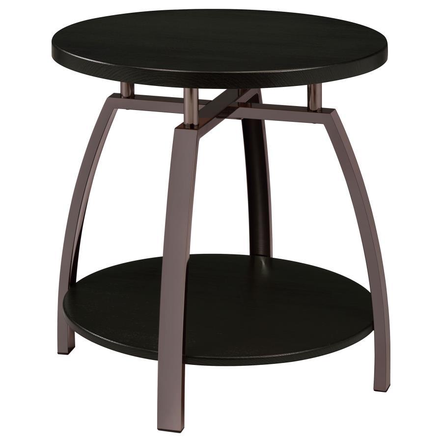 Dacre - Round Engineered Wood Top Table - Best Buy Furniture