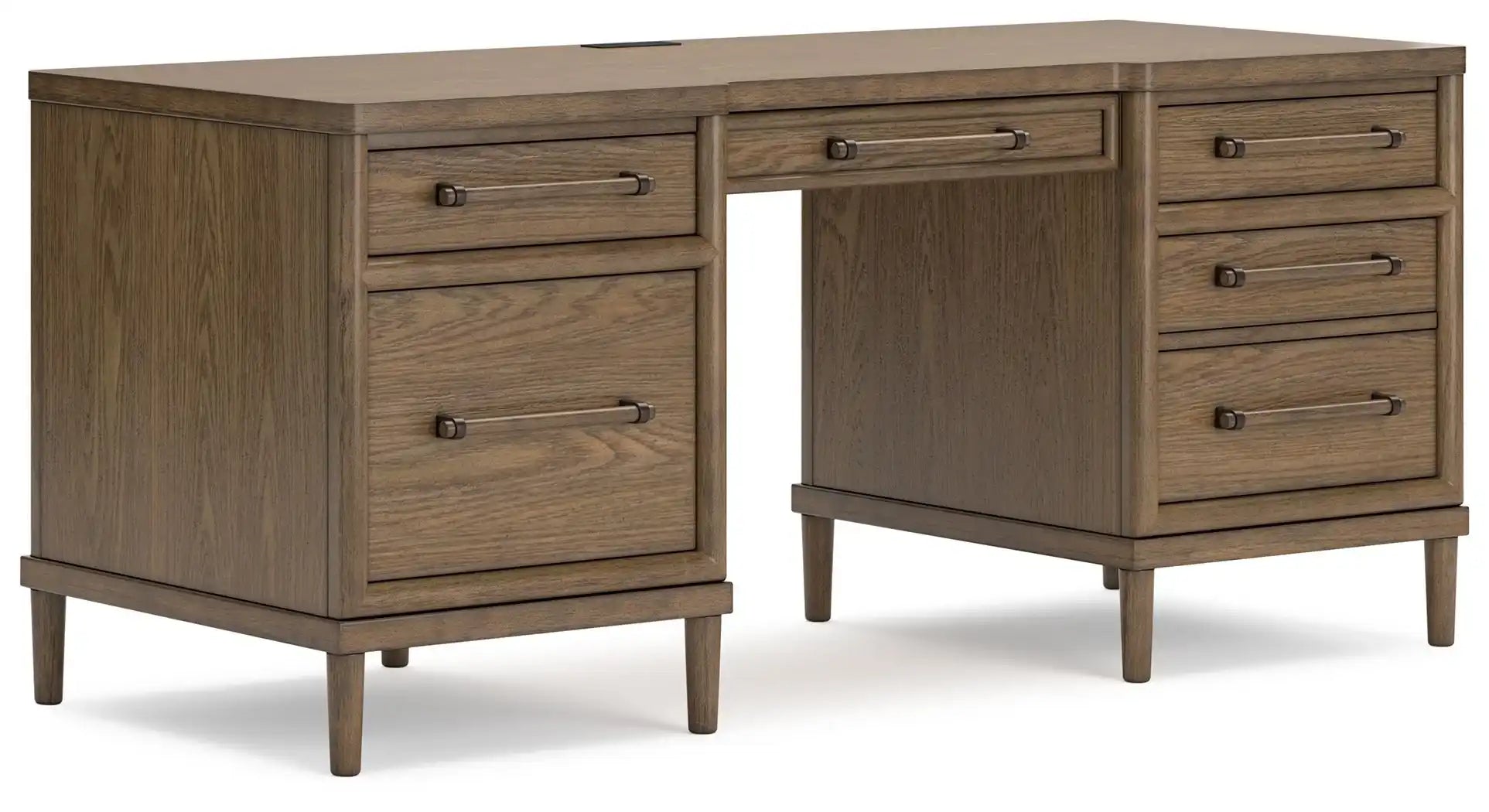 Roanhowe - Home Office Desk - Brown - Best Buy Furniture