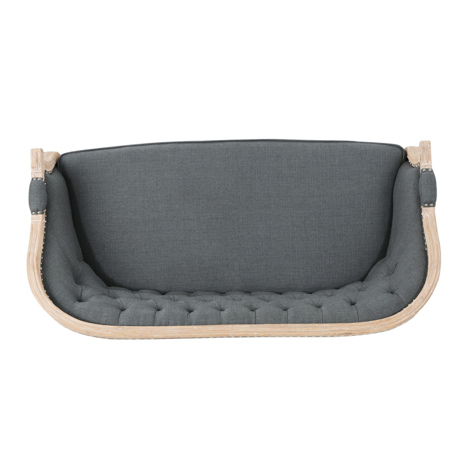 French Country Chesterfield Style Tufted Loveseat - Best Buy Furniture