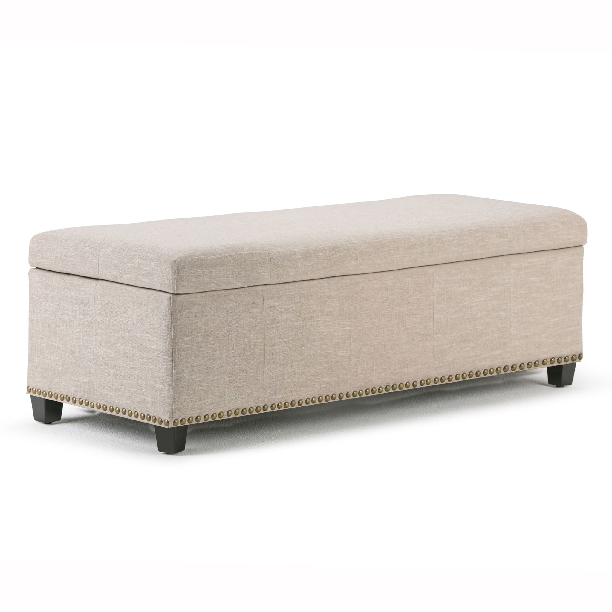 Kingsley - Upholstered Large Storage Ottoman - Best Buy Furniture