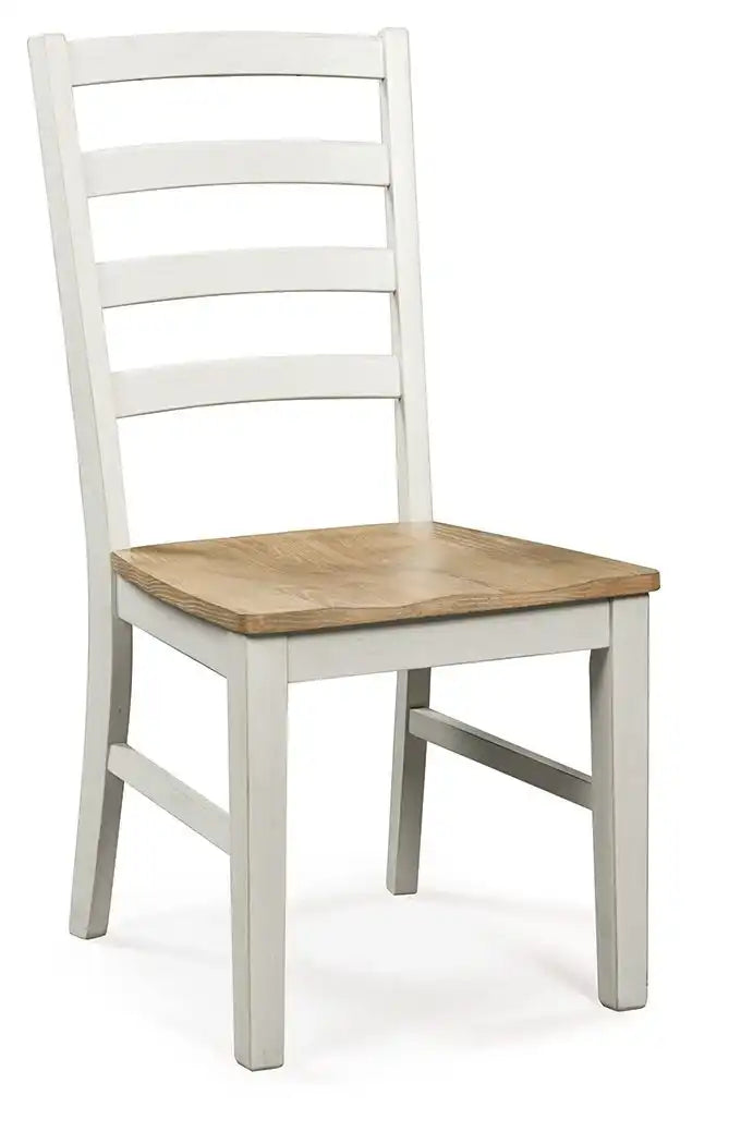 Purlaney - Dining Room Side Chair (Set of 2) - Antique White / Natural - Best Buy Furniture