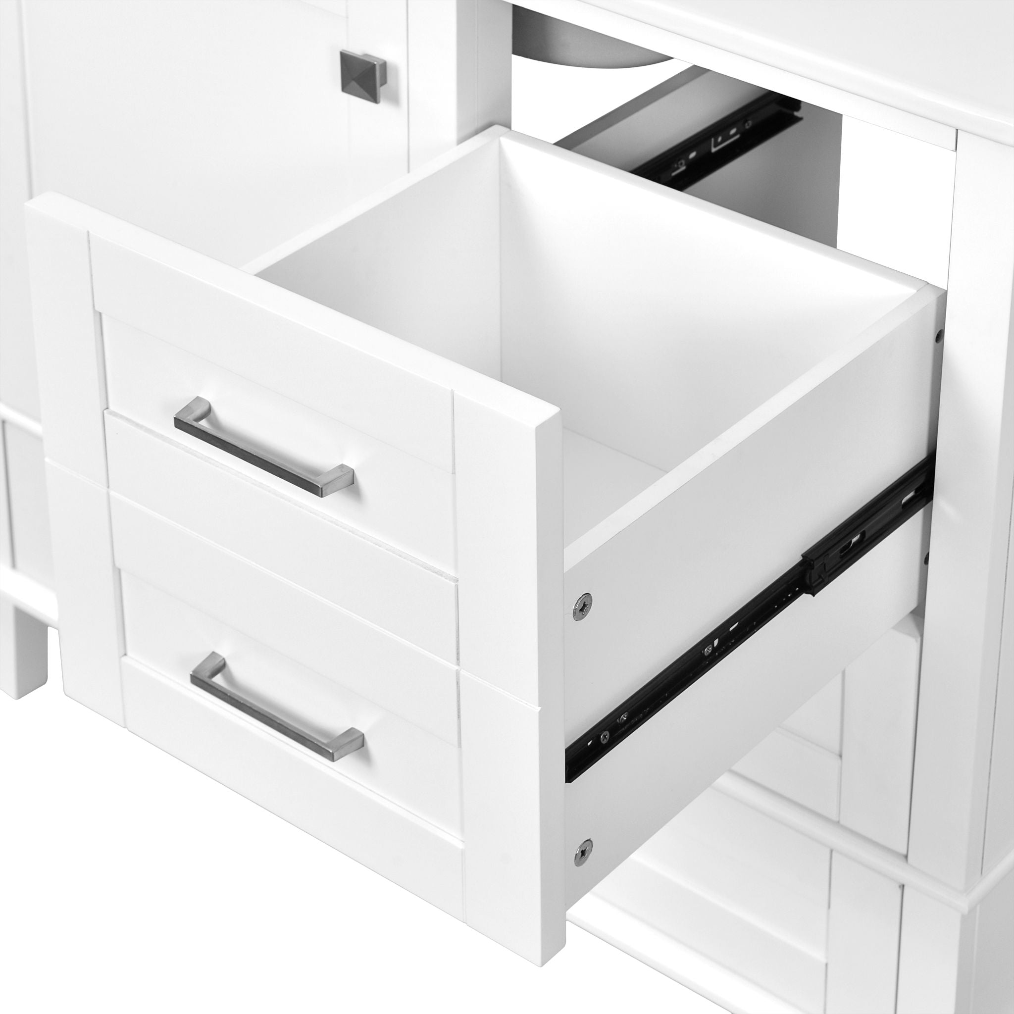 Bathroom Vanity, Modern Bathroom Cabinet With Sink Combo Set, Bathroom Storage Cabinet With A Soft Closing Door And 3 Drawers, Solid Wood Frame - Best Buy Furniture