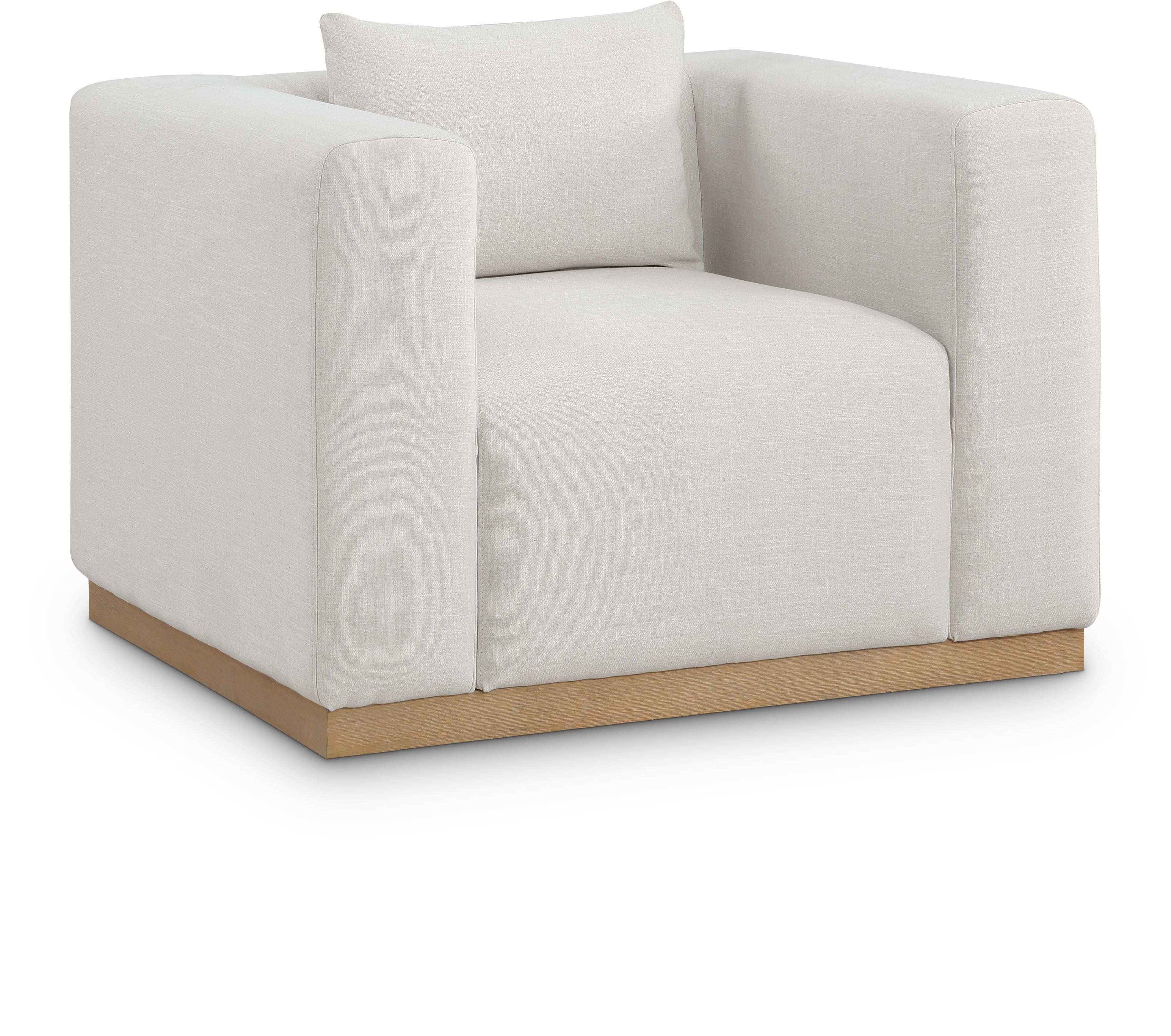 Alfie - Linen Textured Fabic Chair - Best Buy Furniture