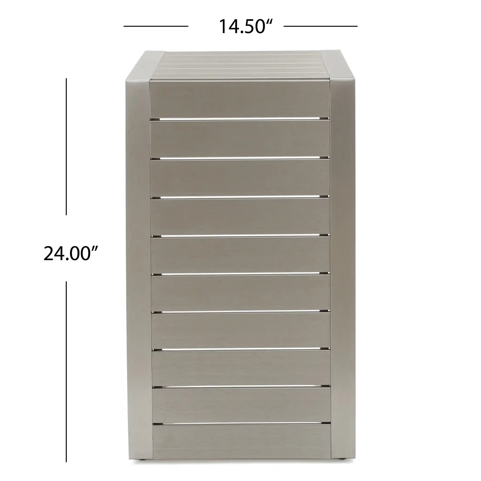 Aluminum Outdoor C - Shaped Side Table For Patio - Best Buy Furniture
