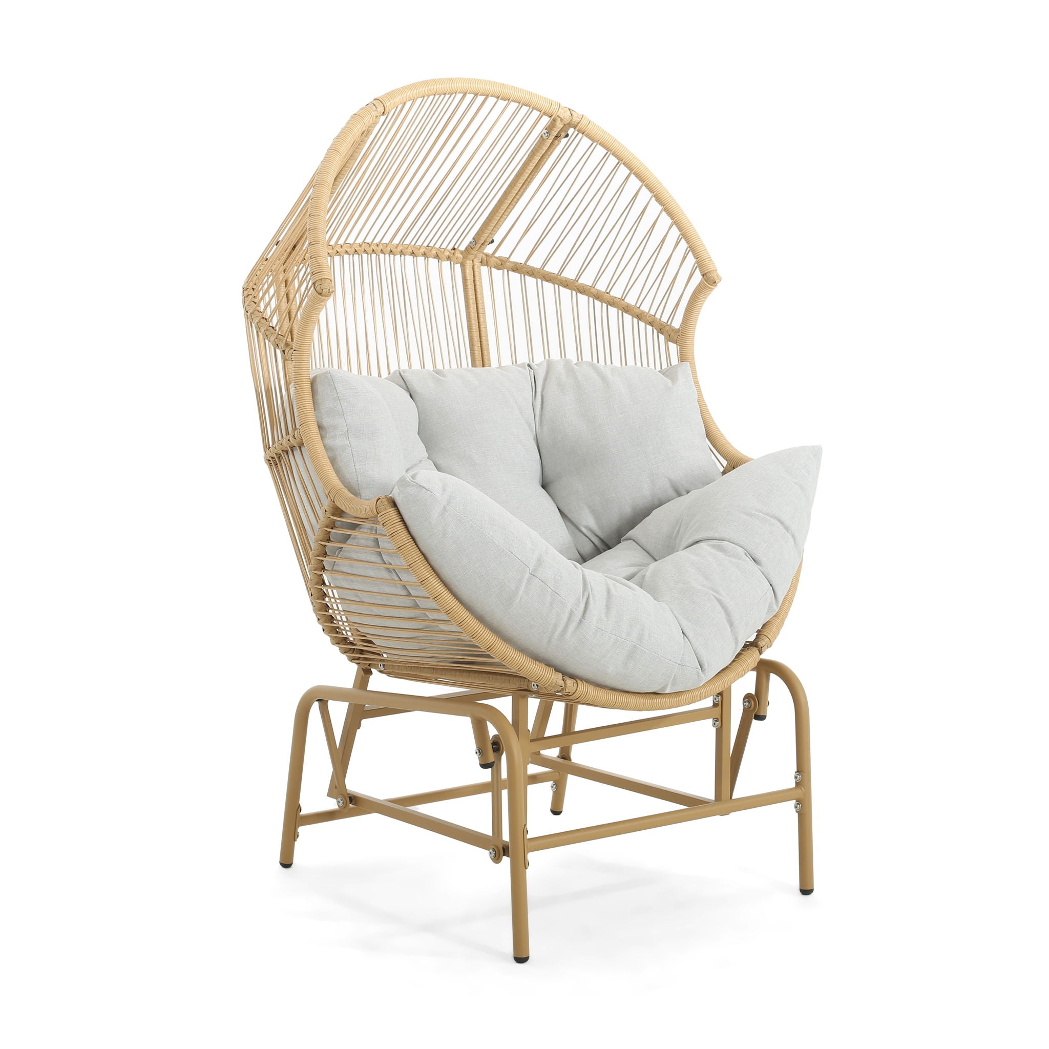 Palos - Outdoor Wicker Glider Chair - Best Buy Furniture