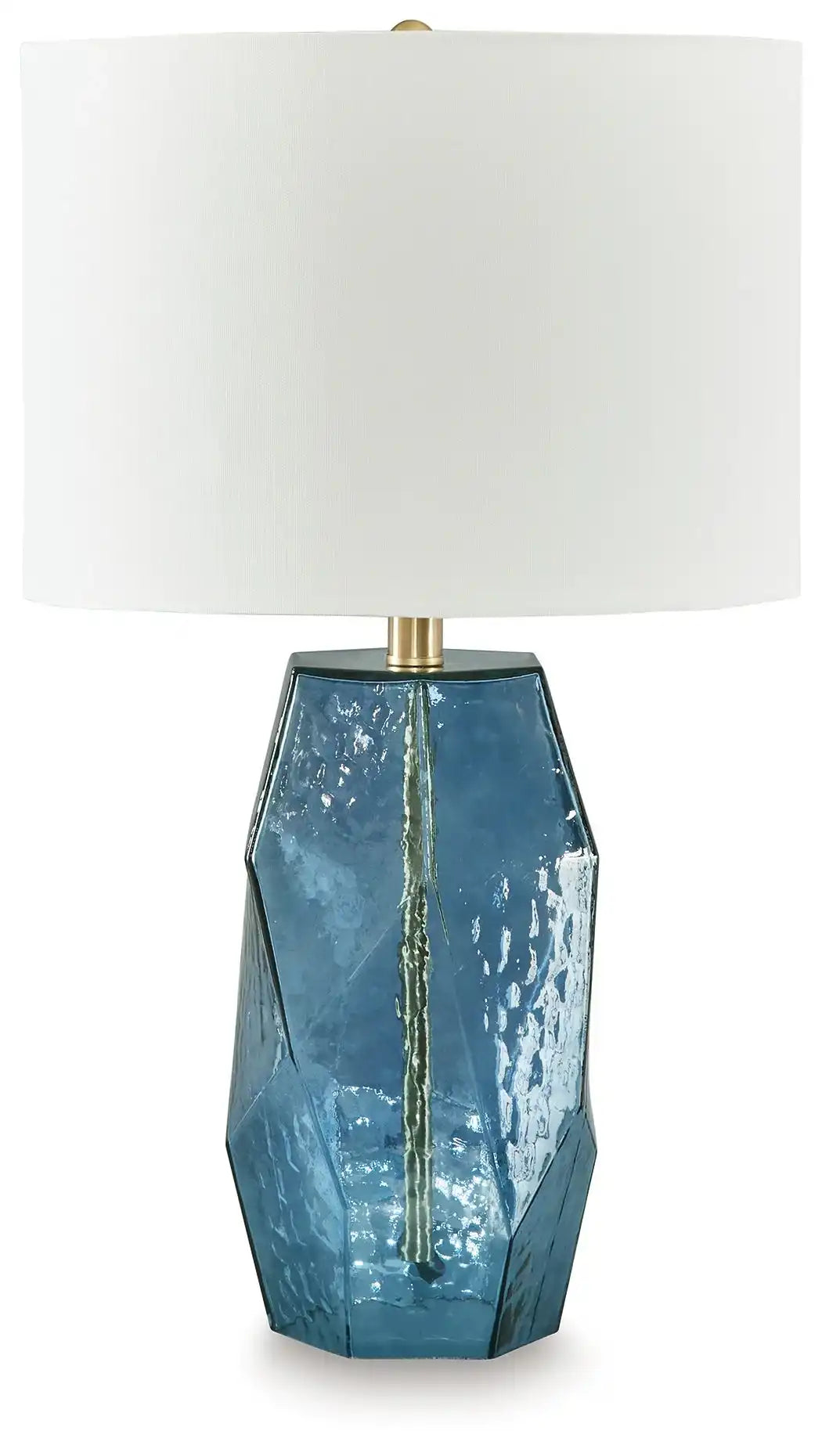 Tallow - Glass Table Lamp - Blue - Best Buy Furniture