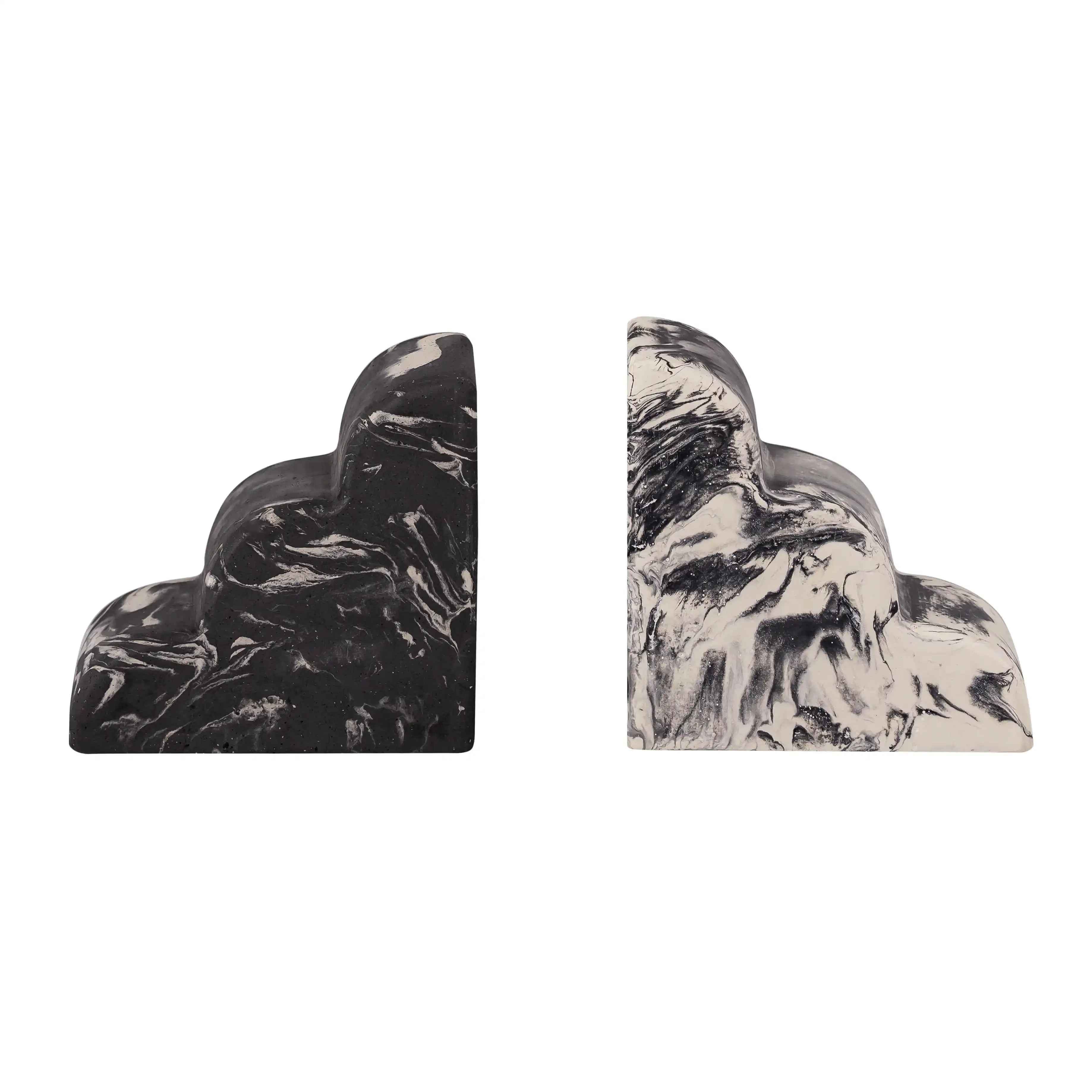 Bookends (Set of 2) - White / Gray - Best Buy Furniture