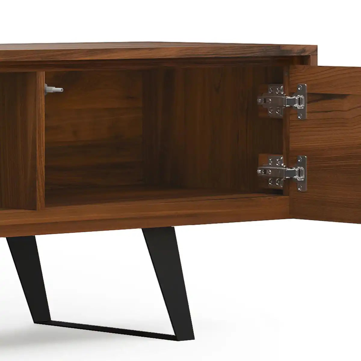 Lowry - Handcrafted TV Media Stand - Walnut - Best Buy Furniture