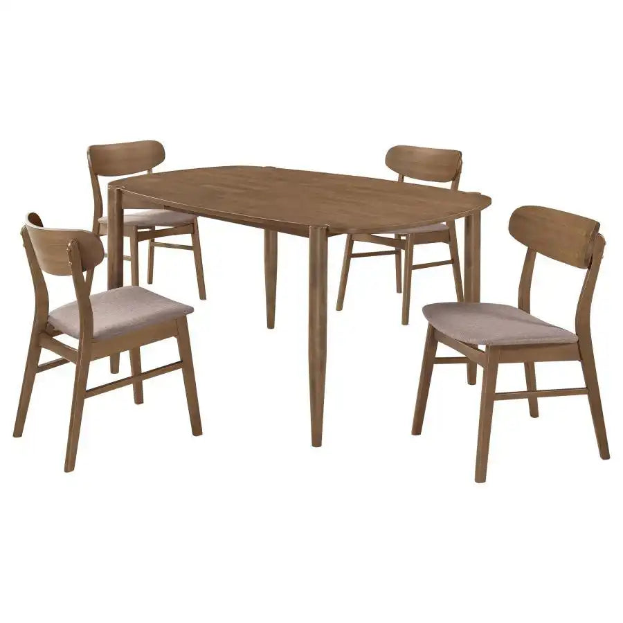 Dortch - Oval Solid Wood Dining Set - Best Buy Furniture