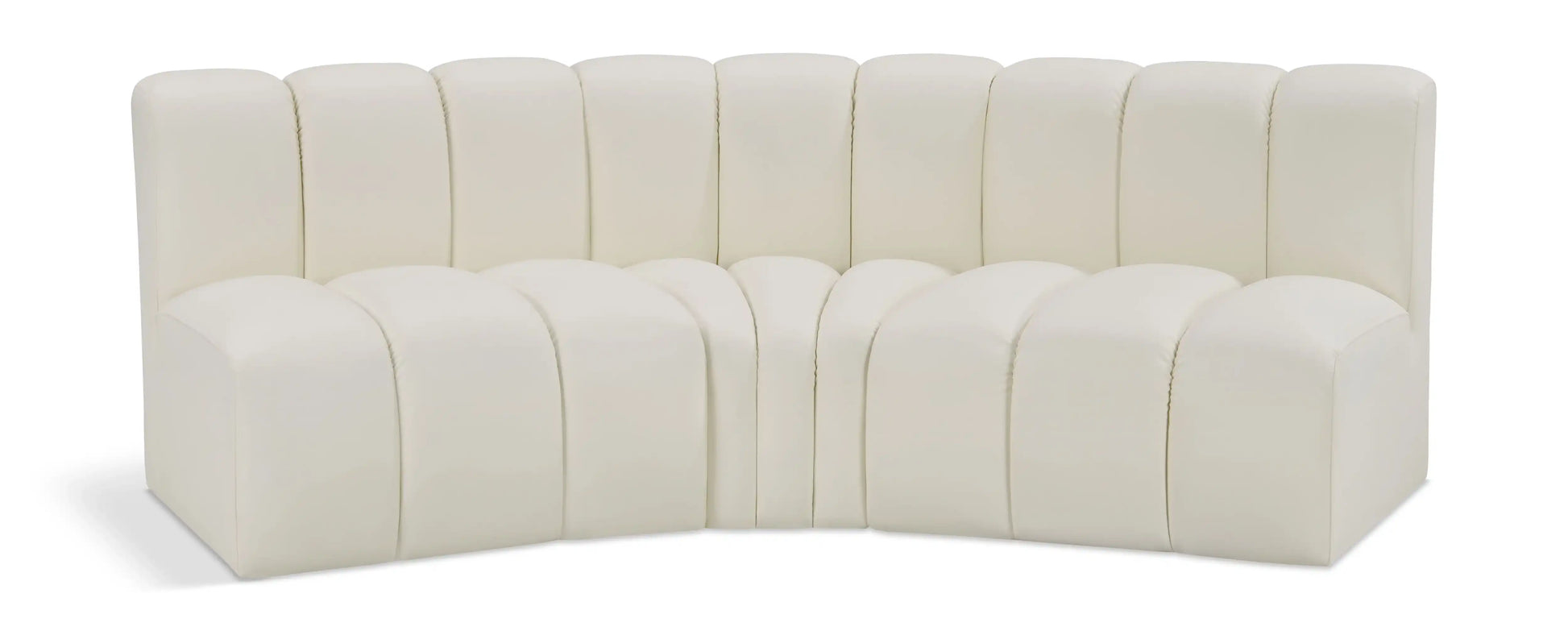 Arc - Faux Leather 3 Piece Modular Corner Sofa - Best Buy Furniture