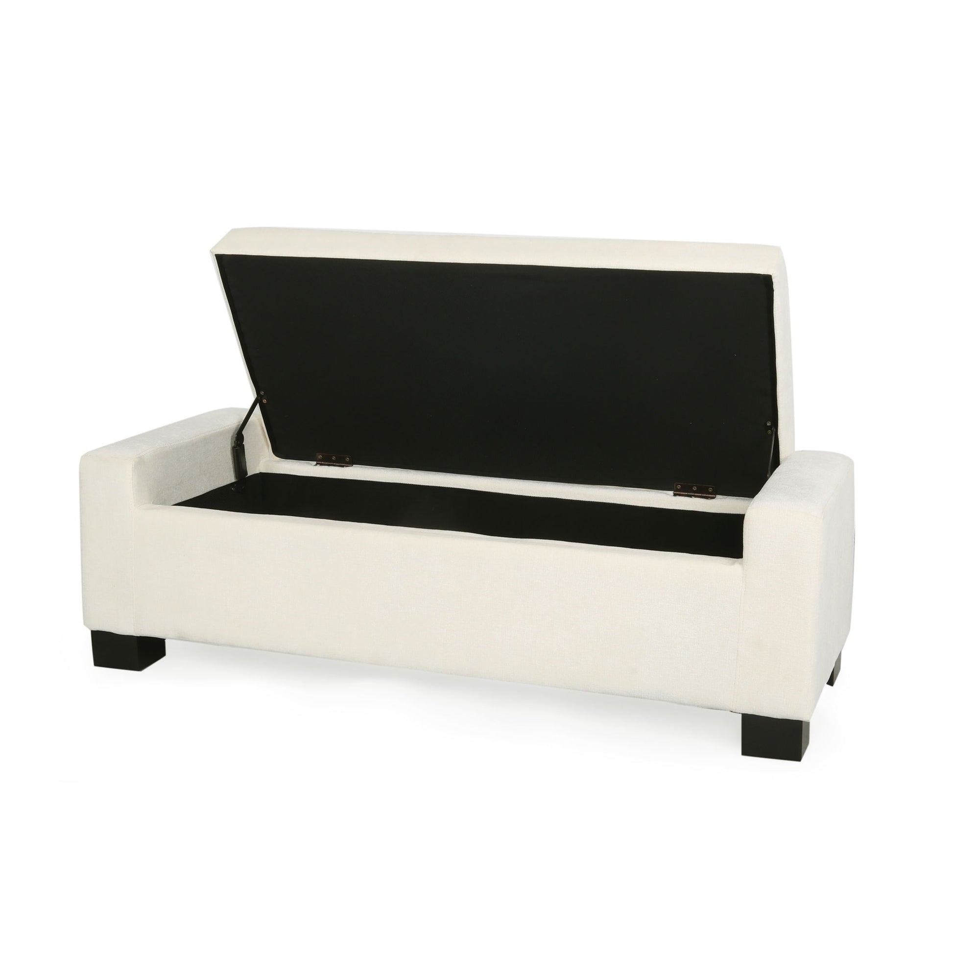 Textured Fabric Ottoman Bench With Hinged Lid - Best Buy Furniture