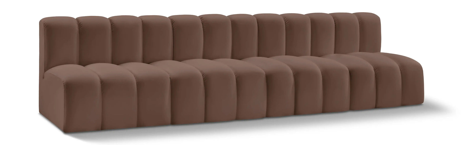 Arc - Faux Leather 4 Seats Modular Sofa - Best Buy Furniture