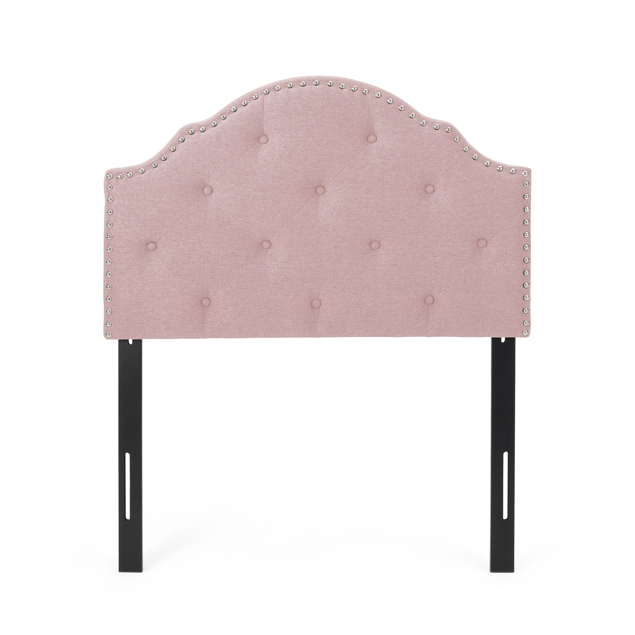 Flanner - Contemporary Fabric Upholstered Twin Headboard - Blush - Best Buy Furniture