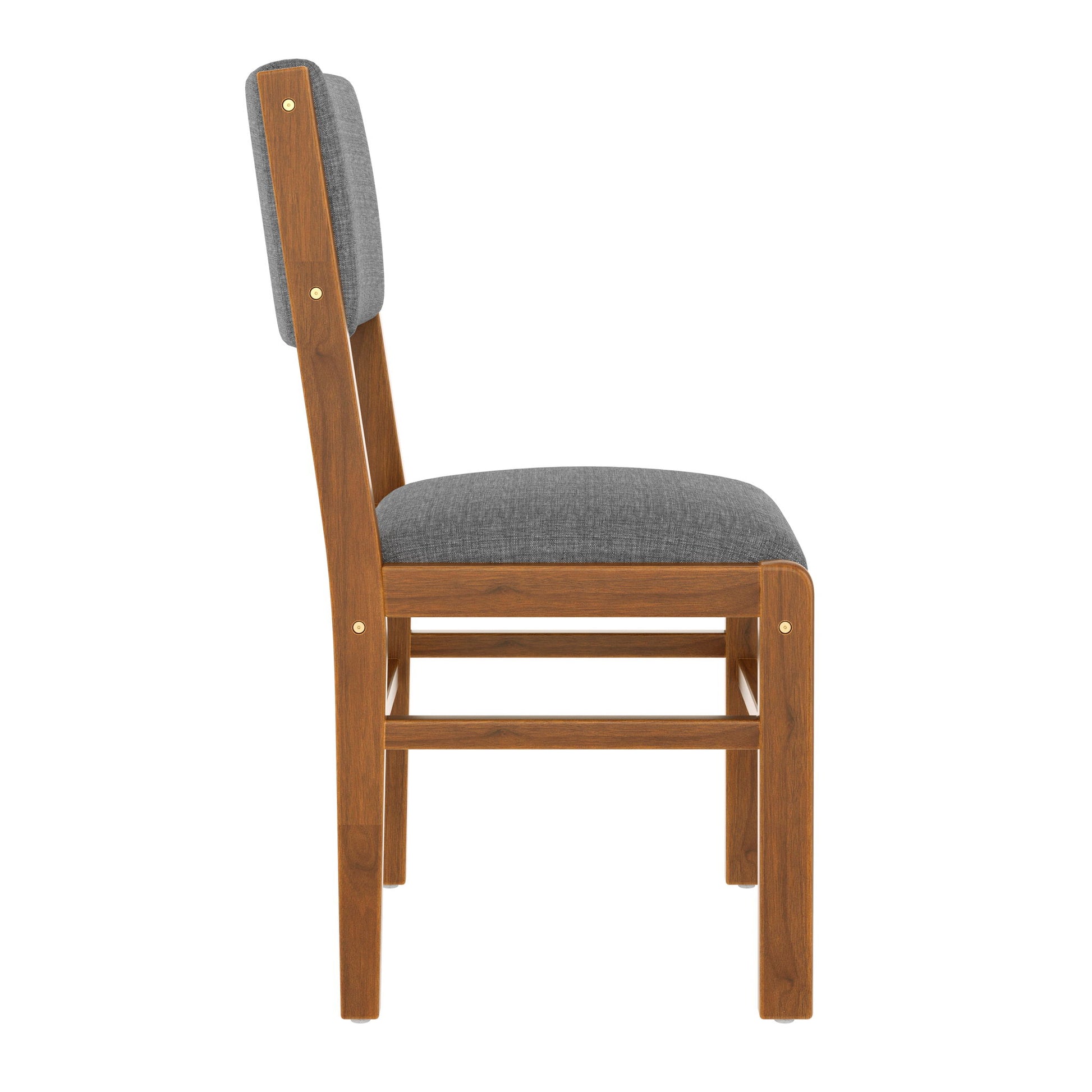 5 Pieces Rectangle Wooden Dining Table Set, Mid Century Modern Kitchen Table And 4 Upholstered Chairs For Home, Saving Space - Brown / Gray - Best Buy Furniture