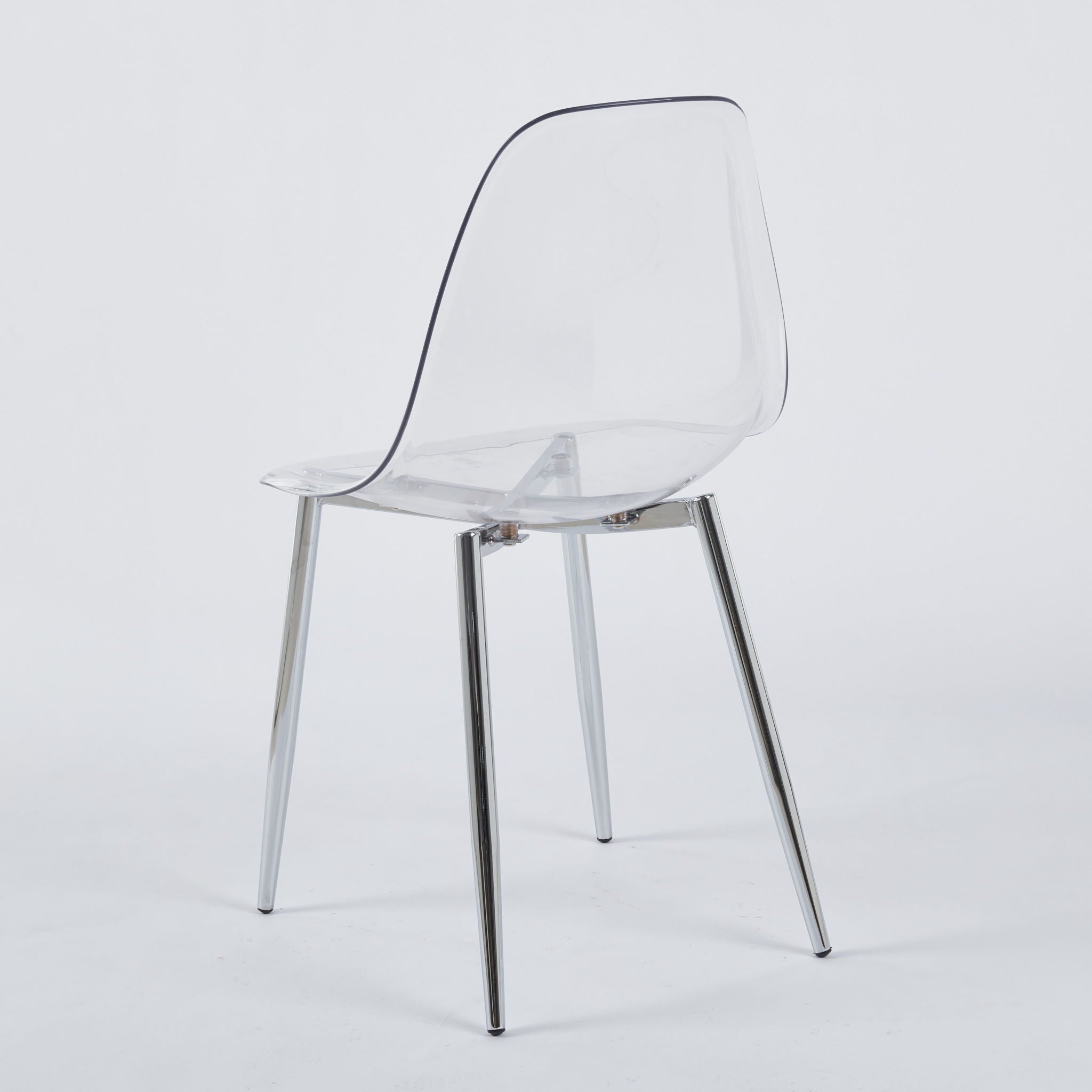 Transparent Plastic Seat Dining Chair (Set of 4) - Best Buy Furniture
