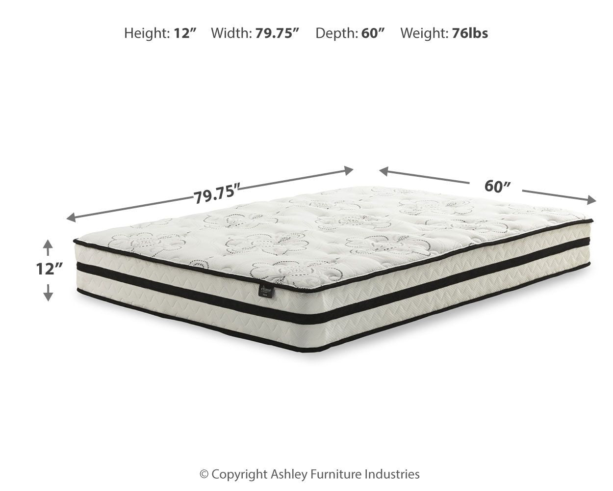 Chime 12 Inch Hybrid - Ultra Plush Hybrid Mattress - Best Buy Furniture