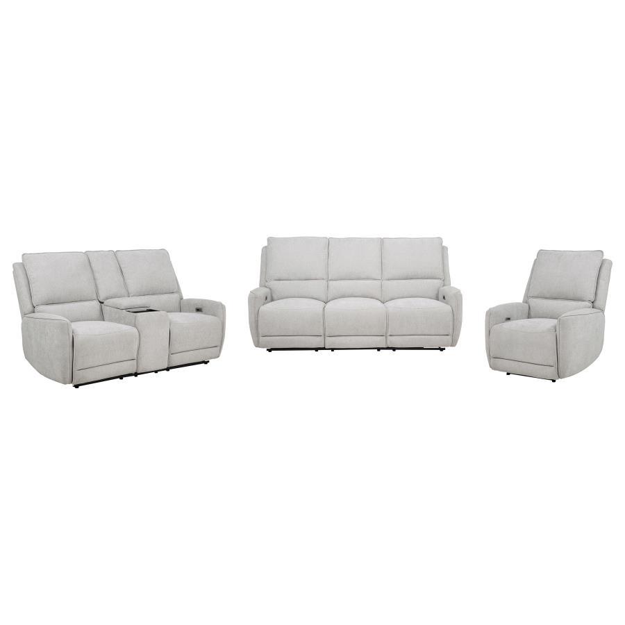 Sylmar - Chenille Power Reclining Sofa Set - Best Buy Furniture